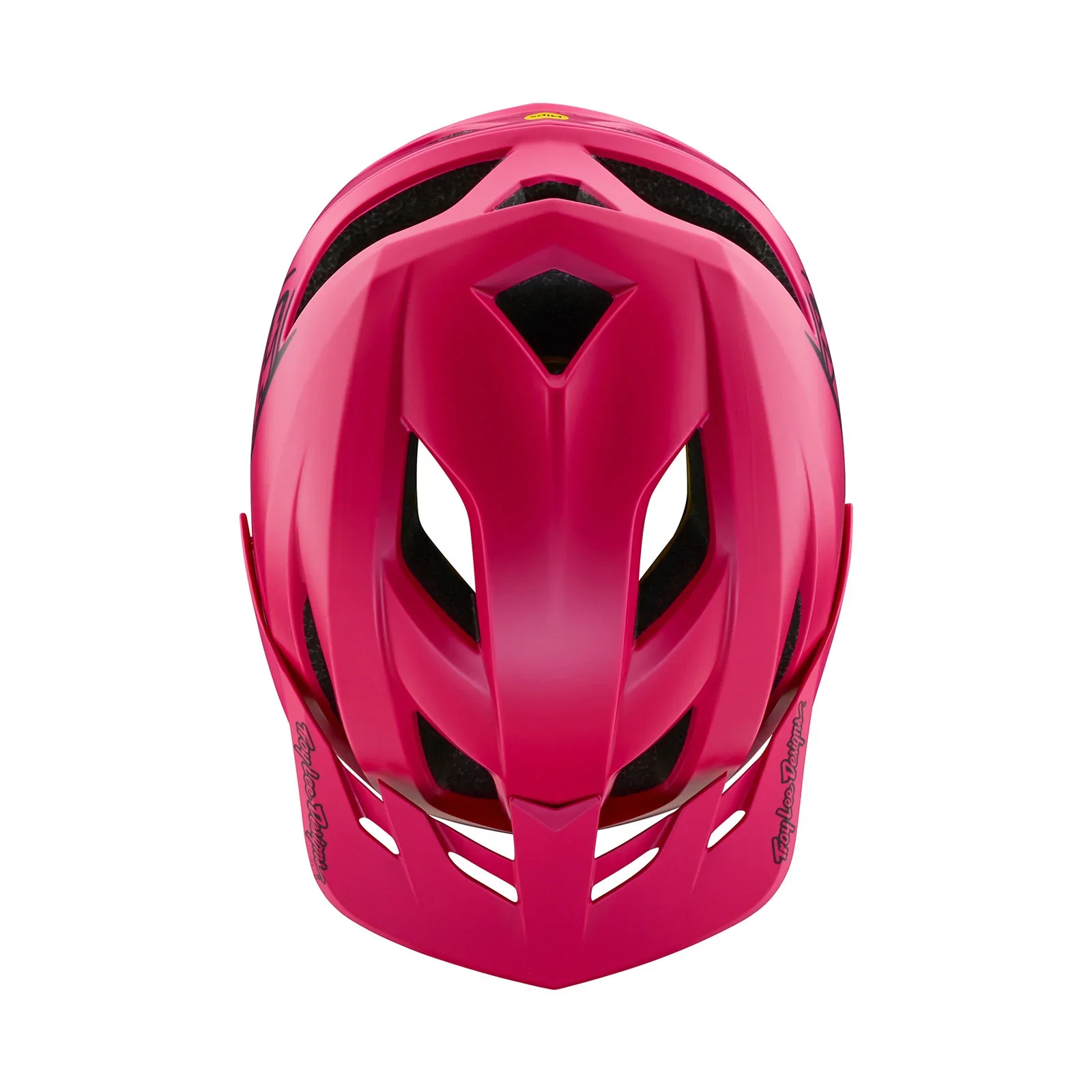 Troy Lee Designs Flowline MTB Helmet with MIPS - Point - Raspberry - Image 4