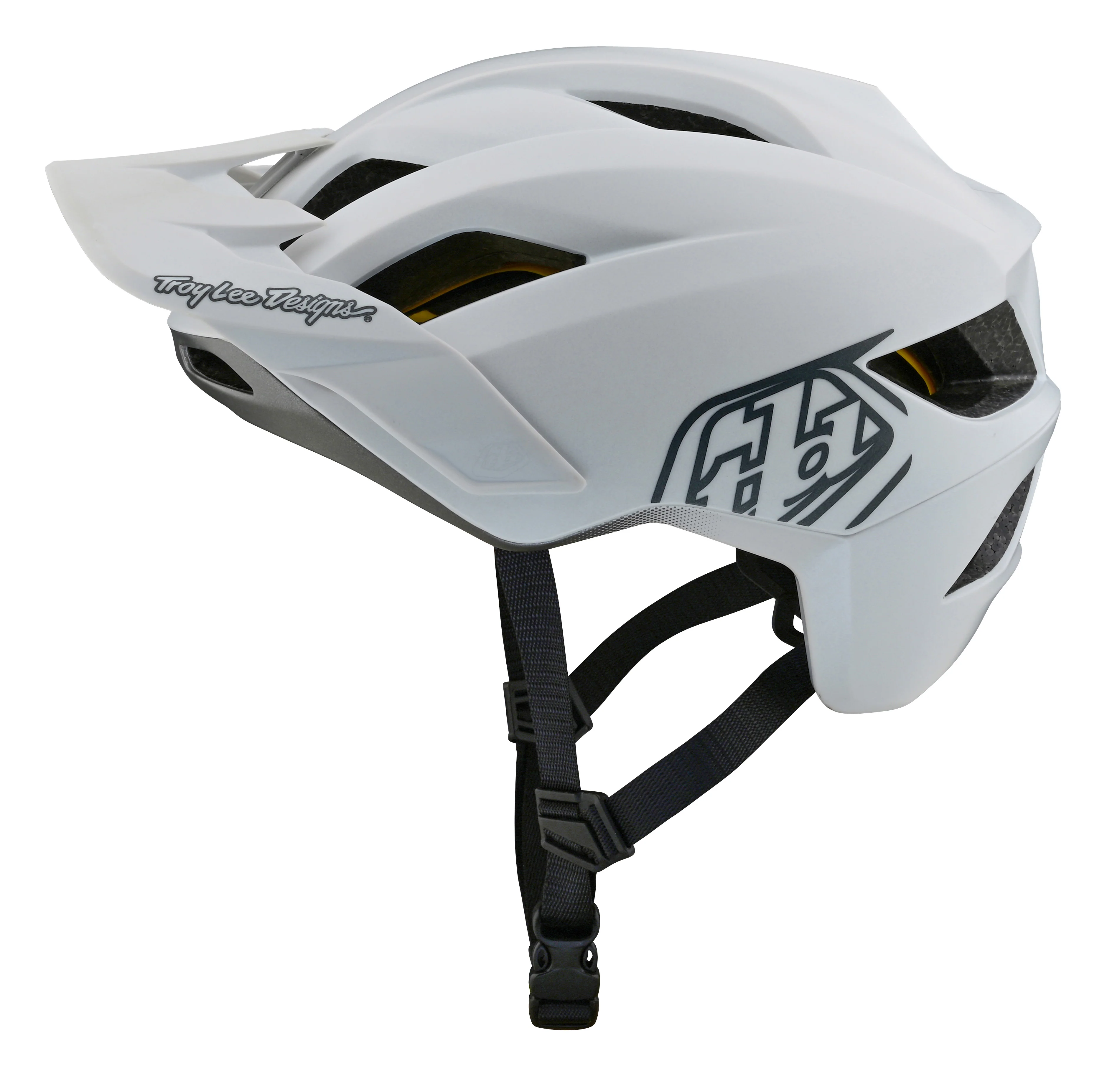Troy Lee Designs Flowline MTB Helmet with MIPS - Point - White - Image 3