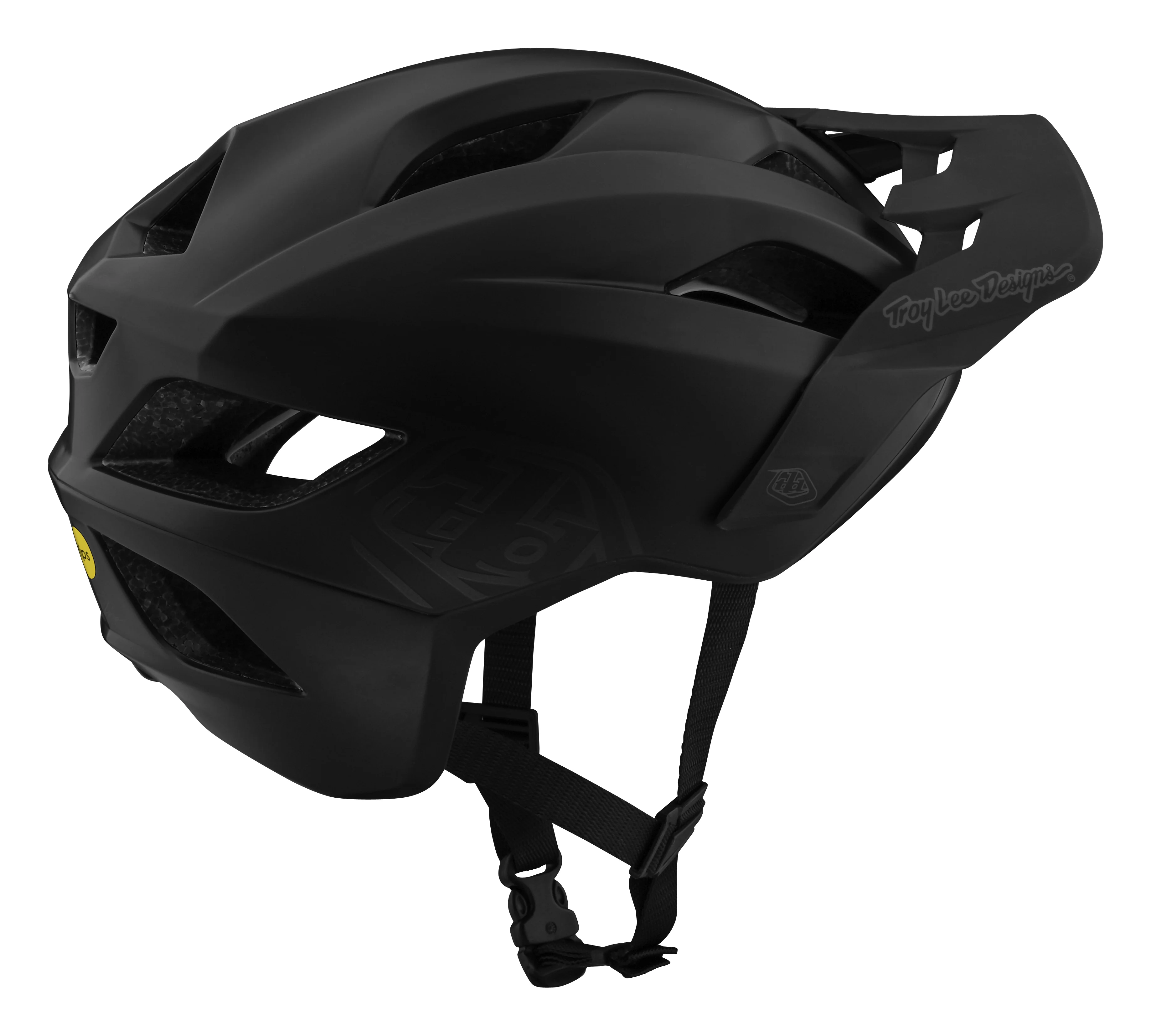 Troy Lee Designs Flowline MTB Helmet with MIPS - Youth - Point - Black - Image 2