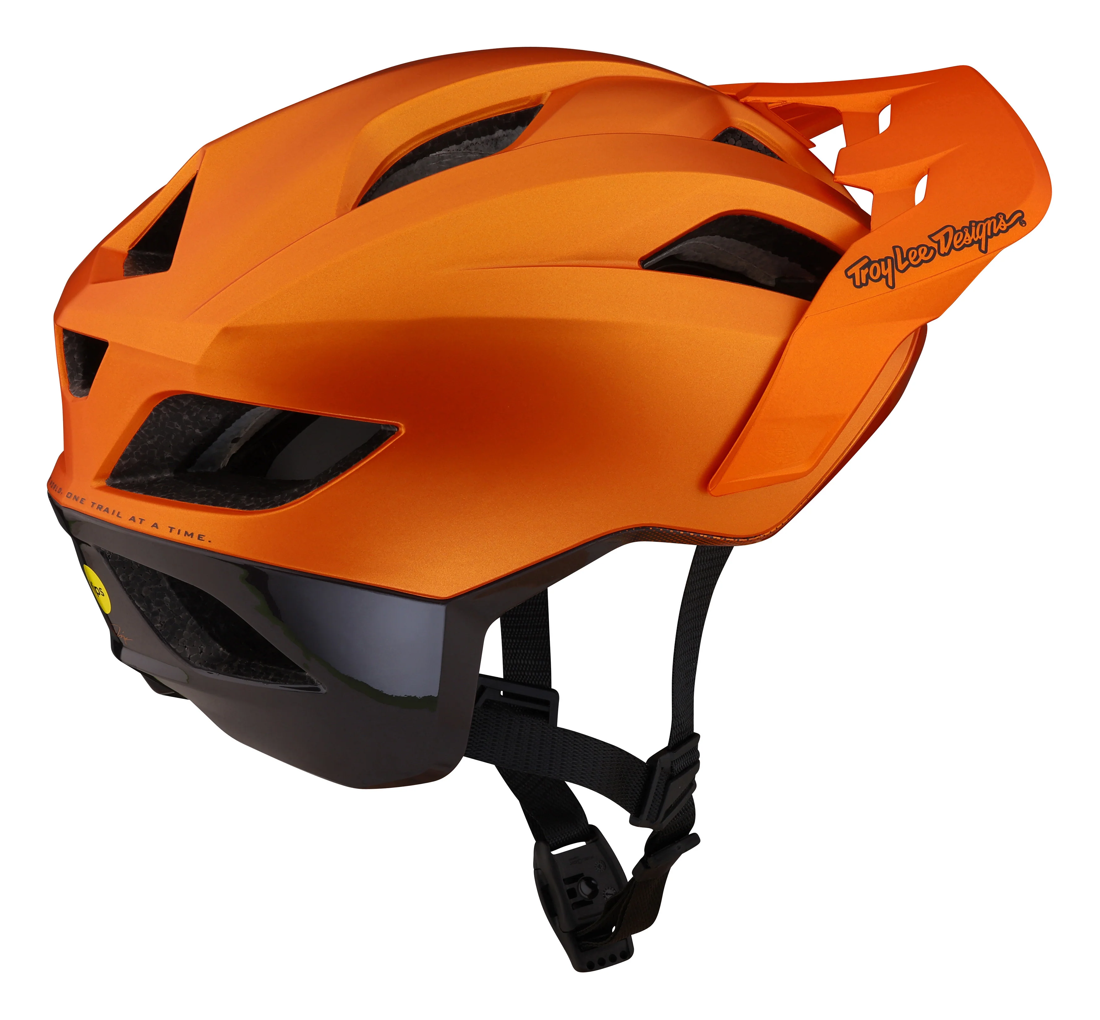 Troy Lee Designs Flowline SE MTB Helmet with MIPS - Radian - Orange-Dark Gray - 2023 - Image 3