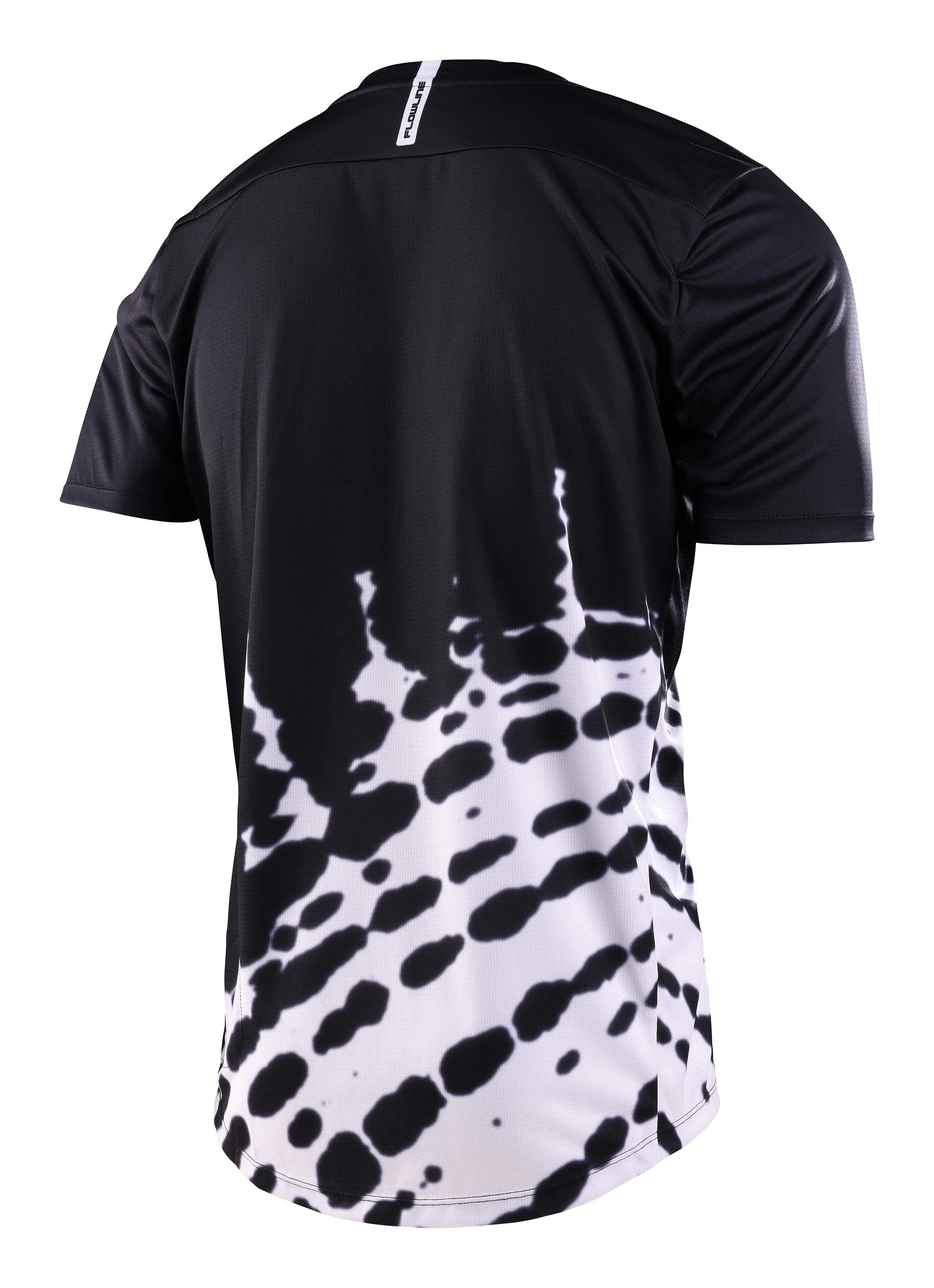 Troy Lee Designs Flowline Short Sleeve MTB Jersey - Big Spin - Black - 2023 - Image 2