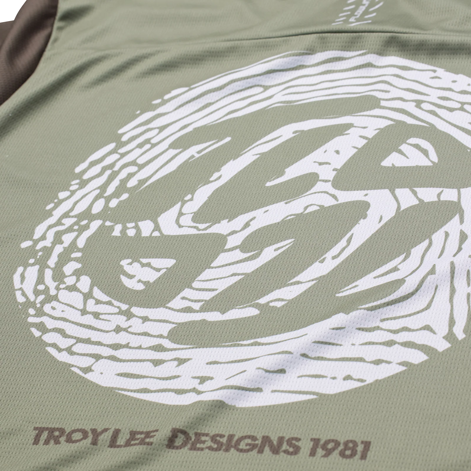 Troy Lee Designs Flowline Short Sleeve MTB Jersey - Flipped - Olive - Image 4