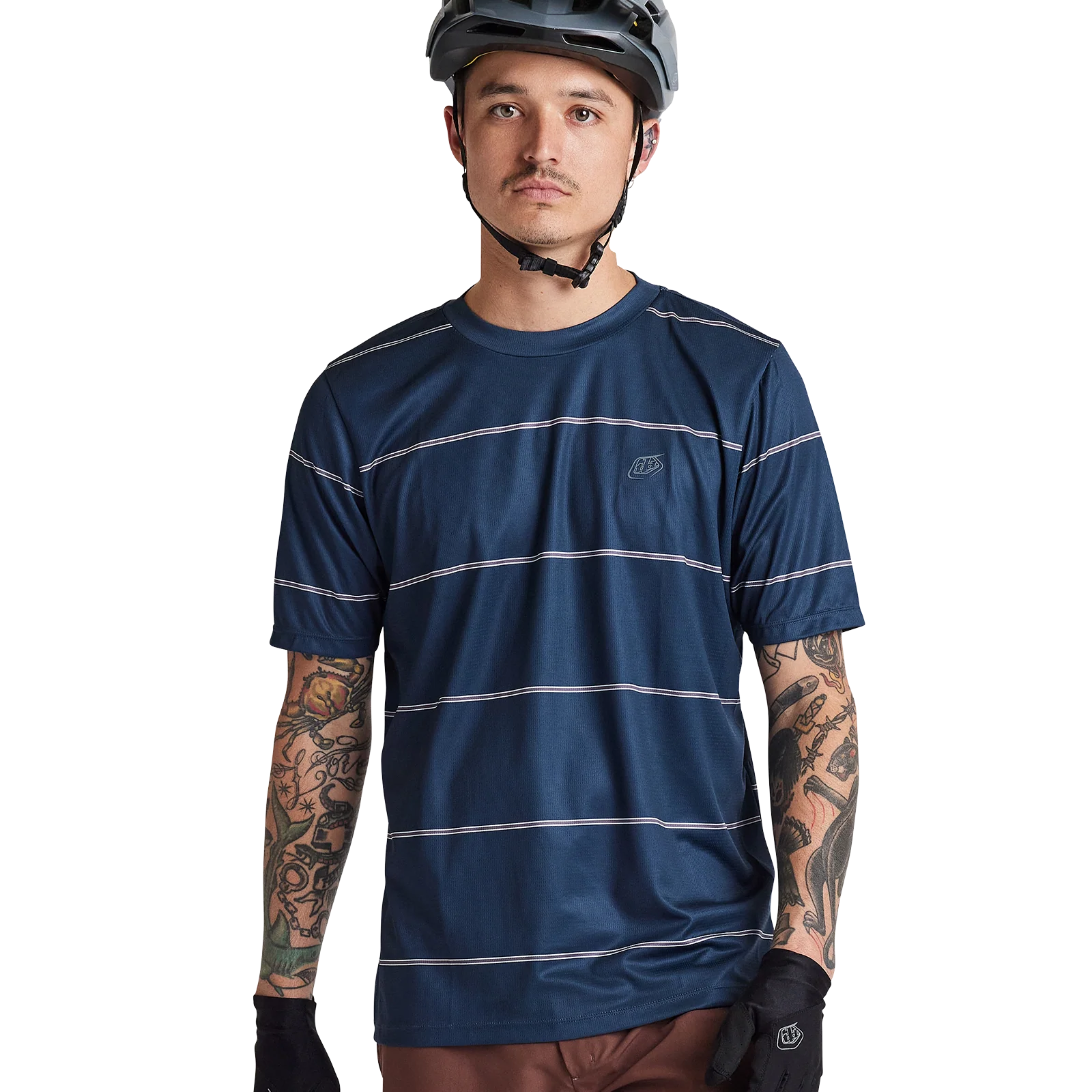 Troy Lee Designs Flowline Short Sleeve MTB Jersey - Revert - Midnight - Image 4