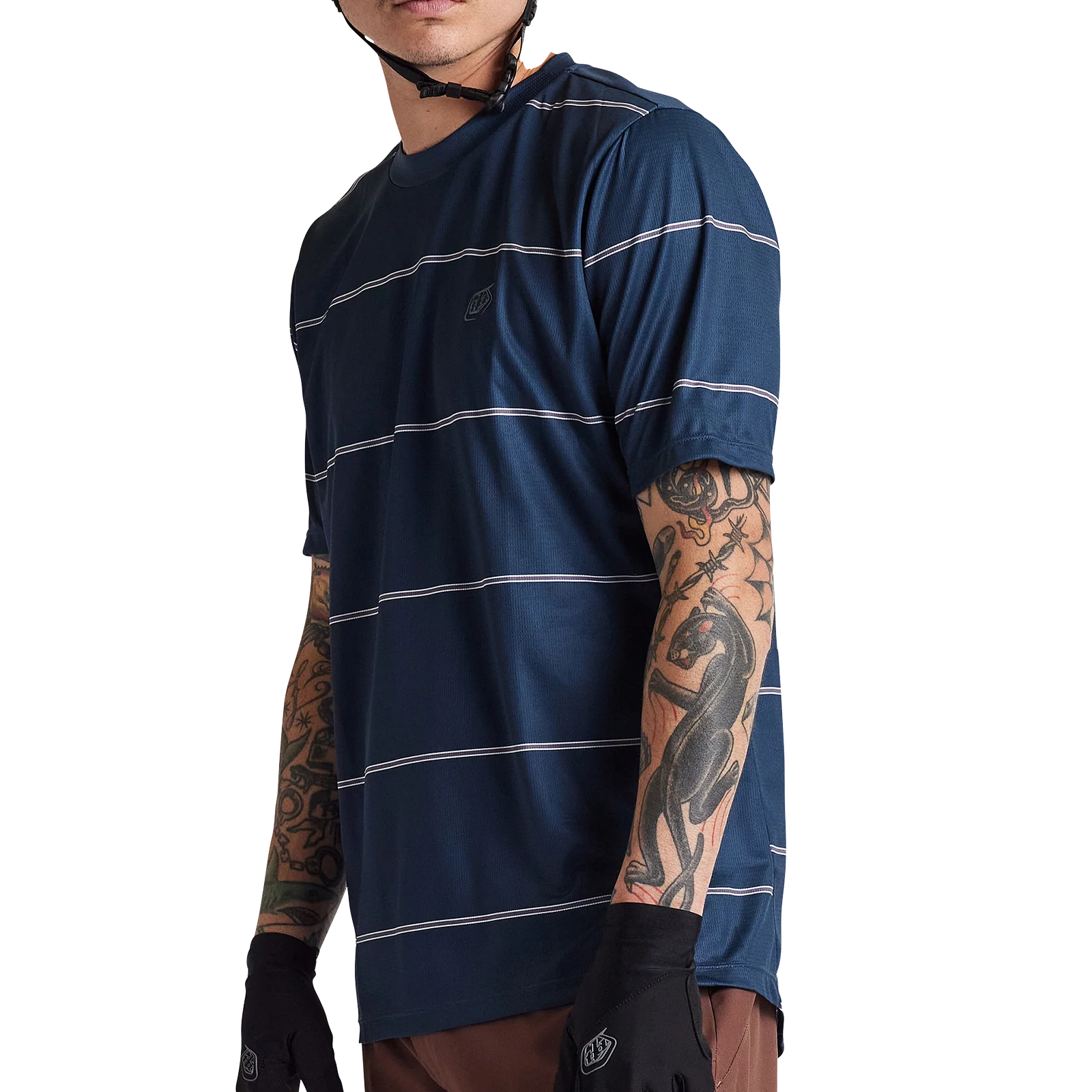 Troy Lee Designs Flowline Short Sleeve MTB Jersey - Revert - Midnight - Image 7