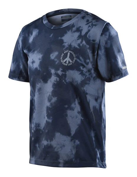 Troy Lee Designs Flowline Short Sleeve MTB Jersey - Youth - Plot - Charcoal