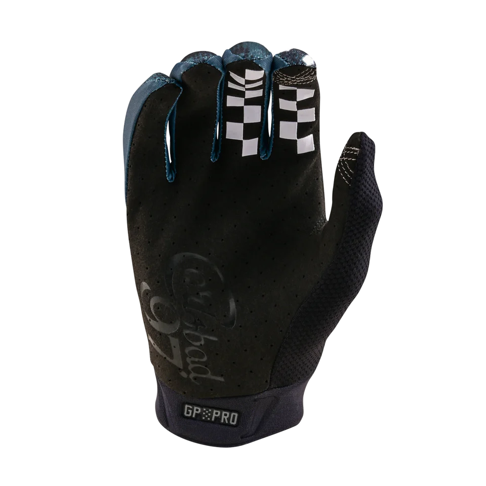 Troy Lee Designs GP Pro MTB Glove - Carlsbad 97 - Black - Image 2