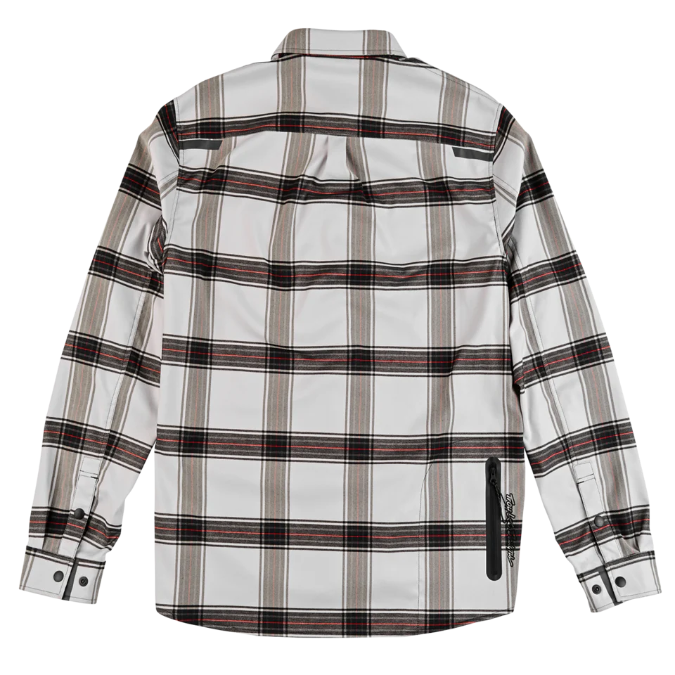 Troy Lee Designs Grind Flannel Shirt - YD Plaid - Mist - Image 2