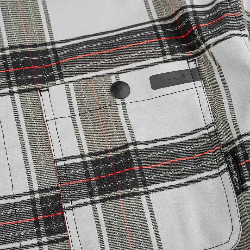 Troy Lee Designs Grind Flannel Shirt - YD Plaid - Mist - Image 3