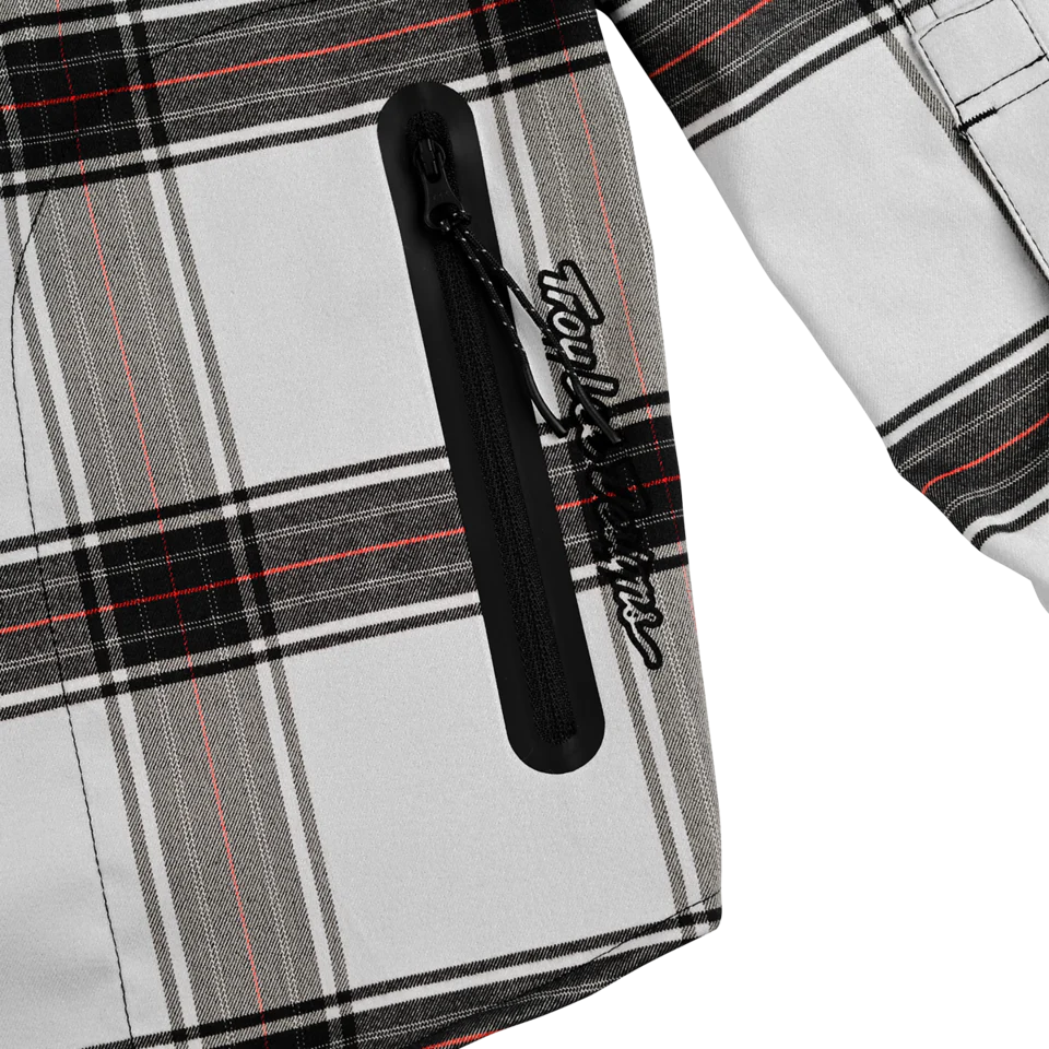 Troy Lee Designs Grind Flannel Shirt - YD Plaid - Mist - Image 4