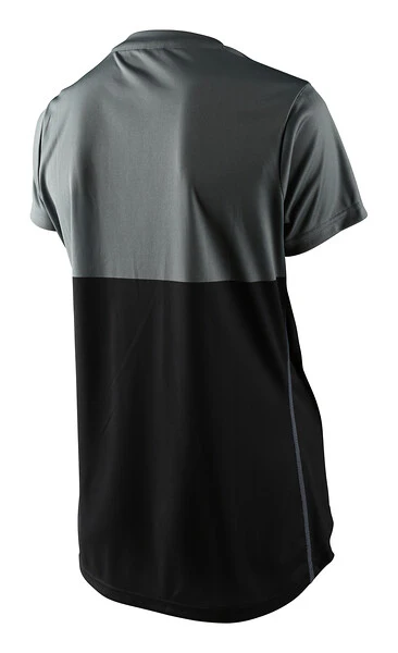 Troy Lee Designs Lilium Short Sleeve MTB Jersey - Womens - Block - Green-Black - Image 2