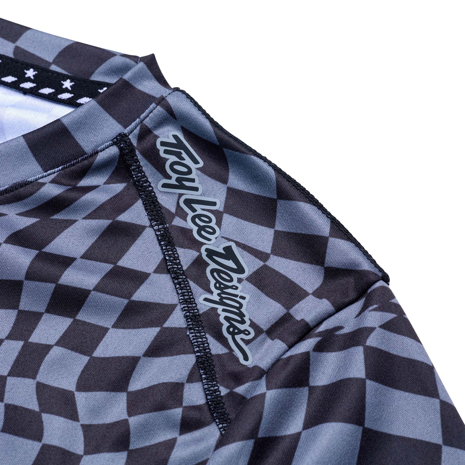 Troy Lee Designs Lilium Short Sleeve MTB Jersey - Womens - Twisted Checkers - Black - Image 3