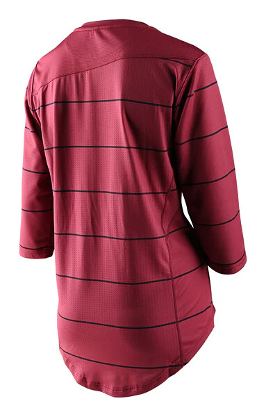 Troy Lee Designs Mischief 3/4 Sleeve MTB Jersey - Womens - Pinstripe - Elderberry - Image 2