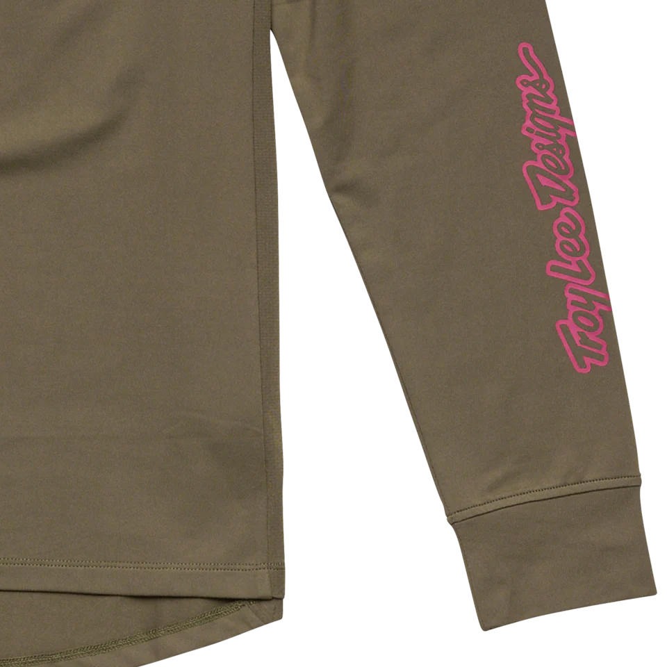 Troy Lee Designs Ride Tee - Youth - Fangs - Olive - Image 3