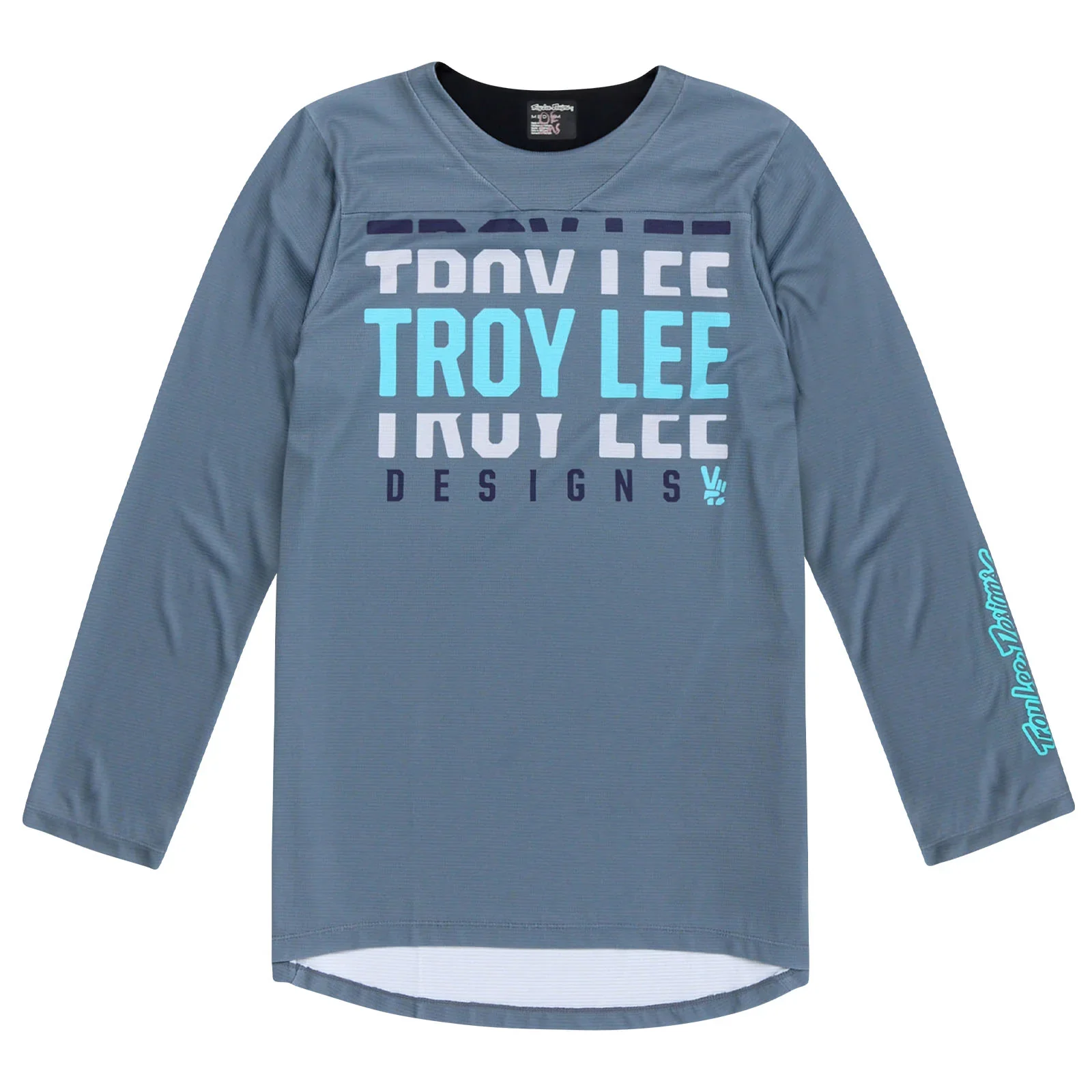 Troy Lee Designs Ruckus 3/4 Sleeve MTB Jersey - Spun - Steel Blue