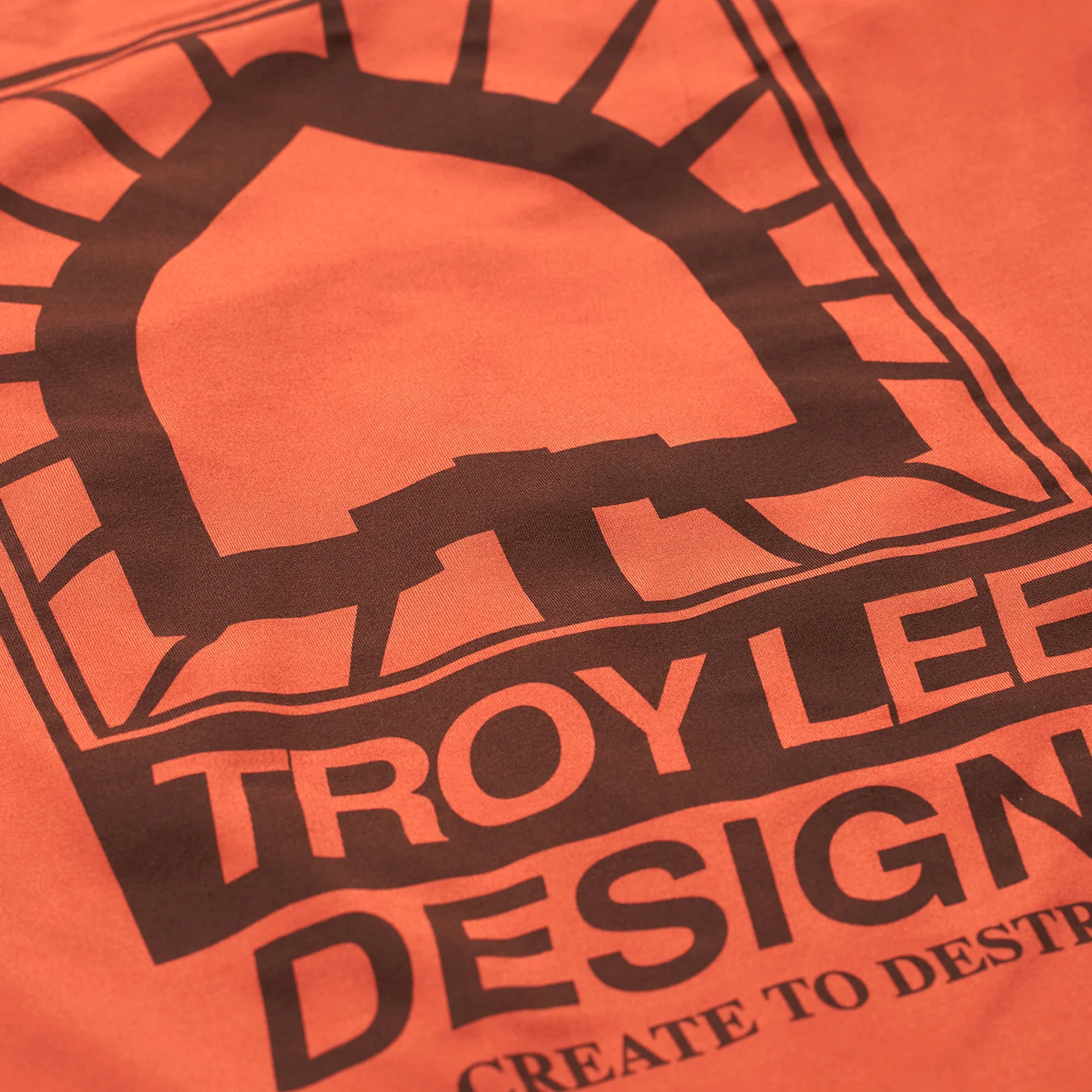 Troy Lee Designs Ruckus Long Sleeve Ride Tee - Bolts - Create To Destroy - Brick - Image 5