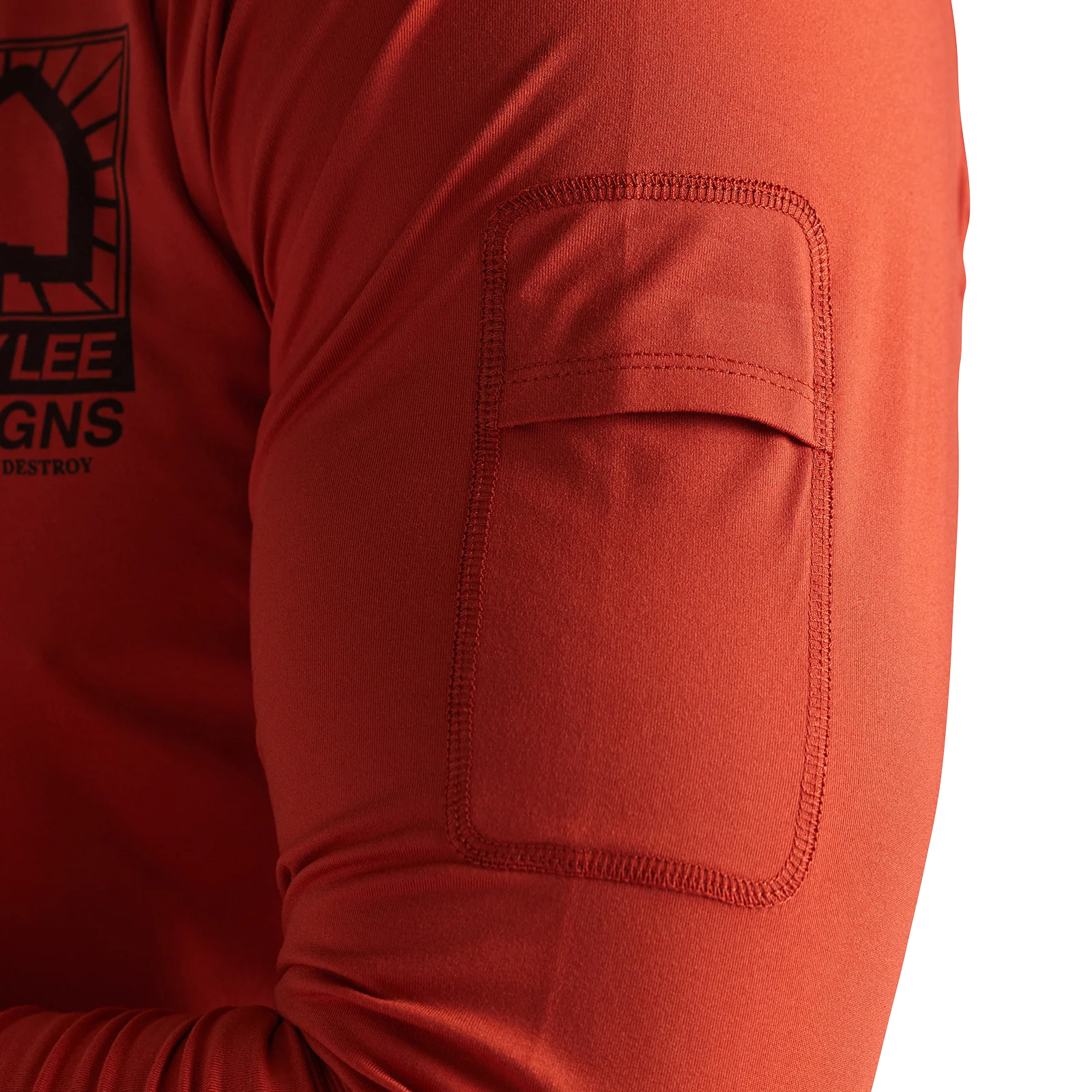 Troy Lee Designs Ruckus Long Sleeve Ride Tee - Bolts - Create To Destroy - Brick - Image 7