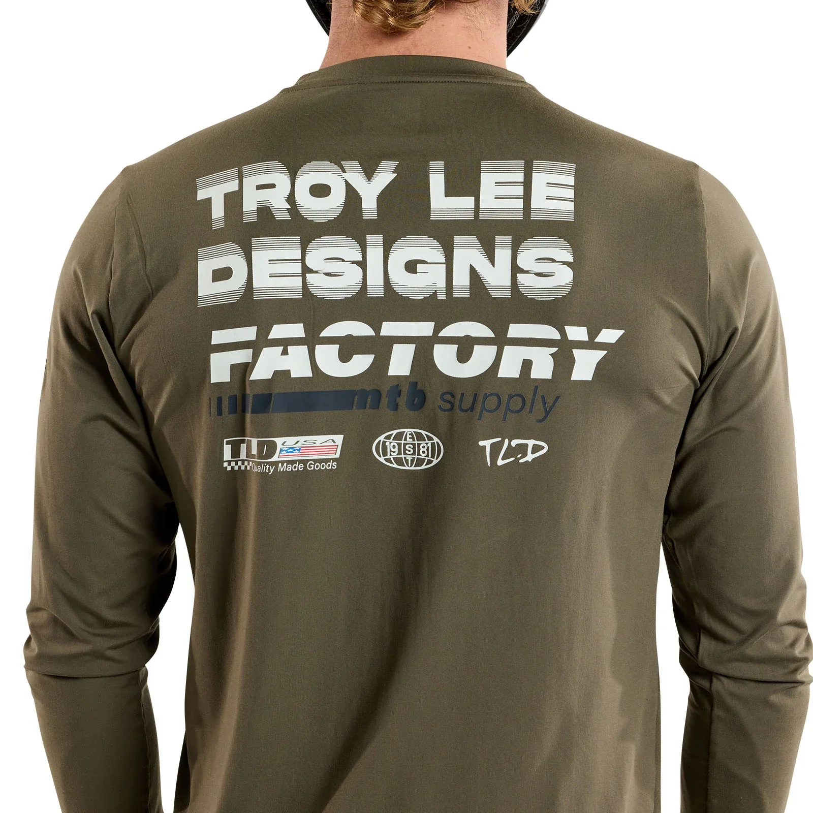 Troy Lee Designs Ruckus Long Sleeve Ride Tee - Factory - Caper - Image 7
