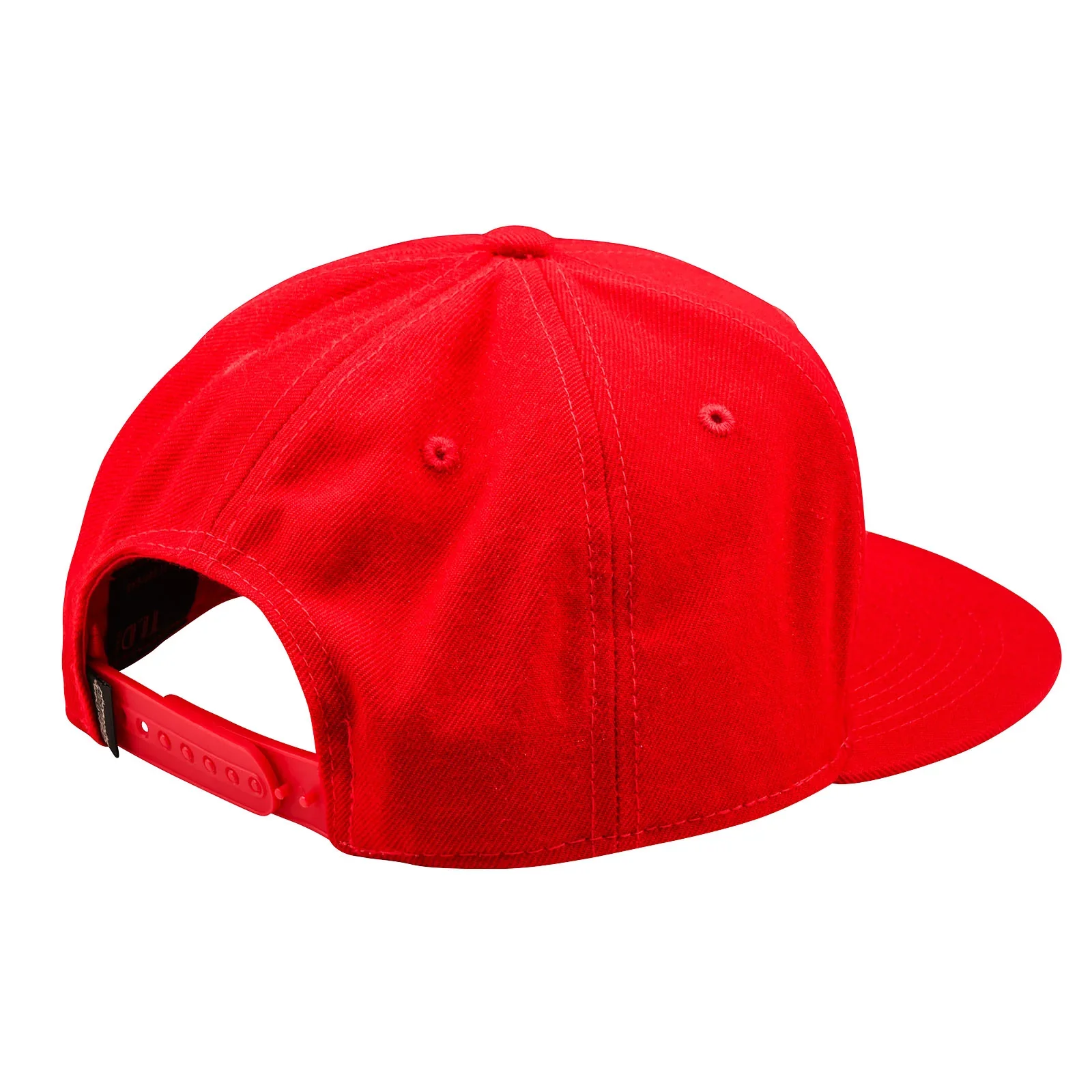 Troy Lee Designs Signature Flat Bill Snapback Hat - Team Red - Image 2
