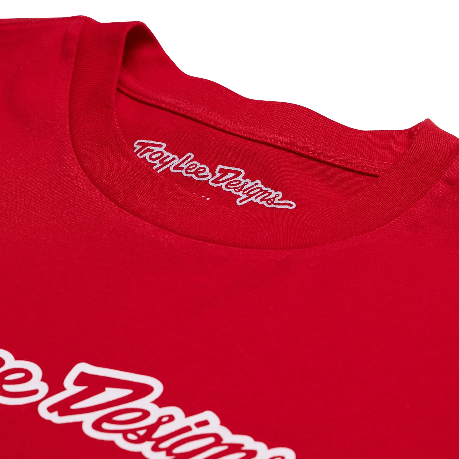 Troy Lee Designs Signature Short Sleeve Tee - Team Red - Image 4