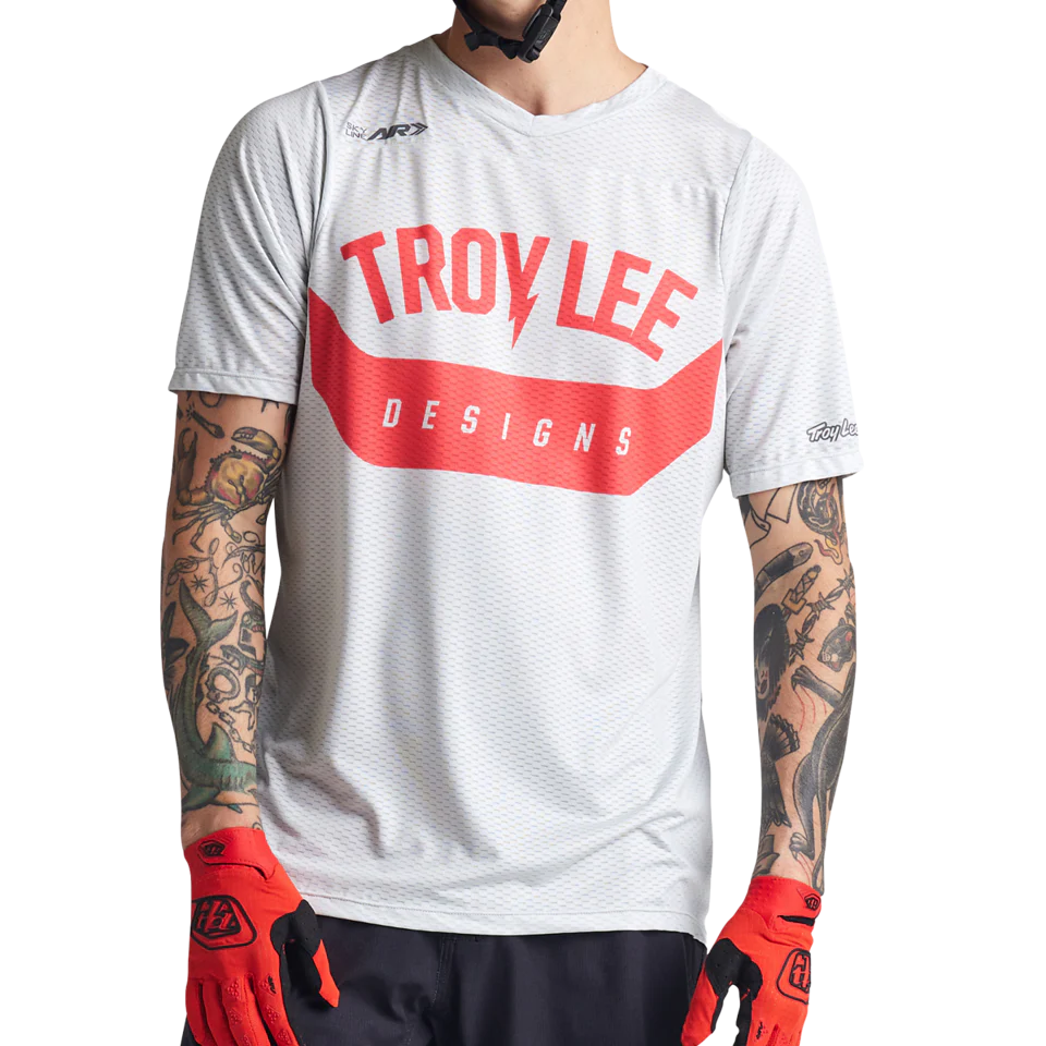 Troy Lee Designs Skyline Air Short Sleeve MTB Jersey - Air Core - Cement - 2023 - Image 2