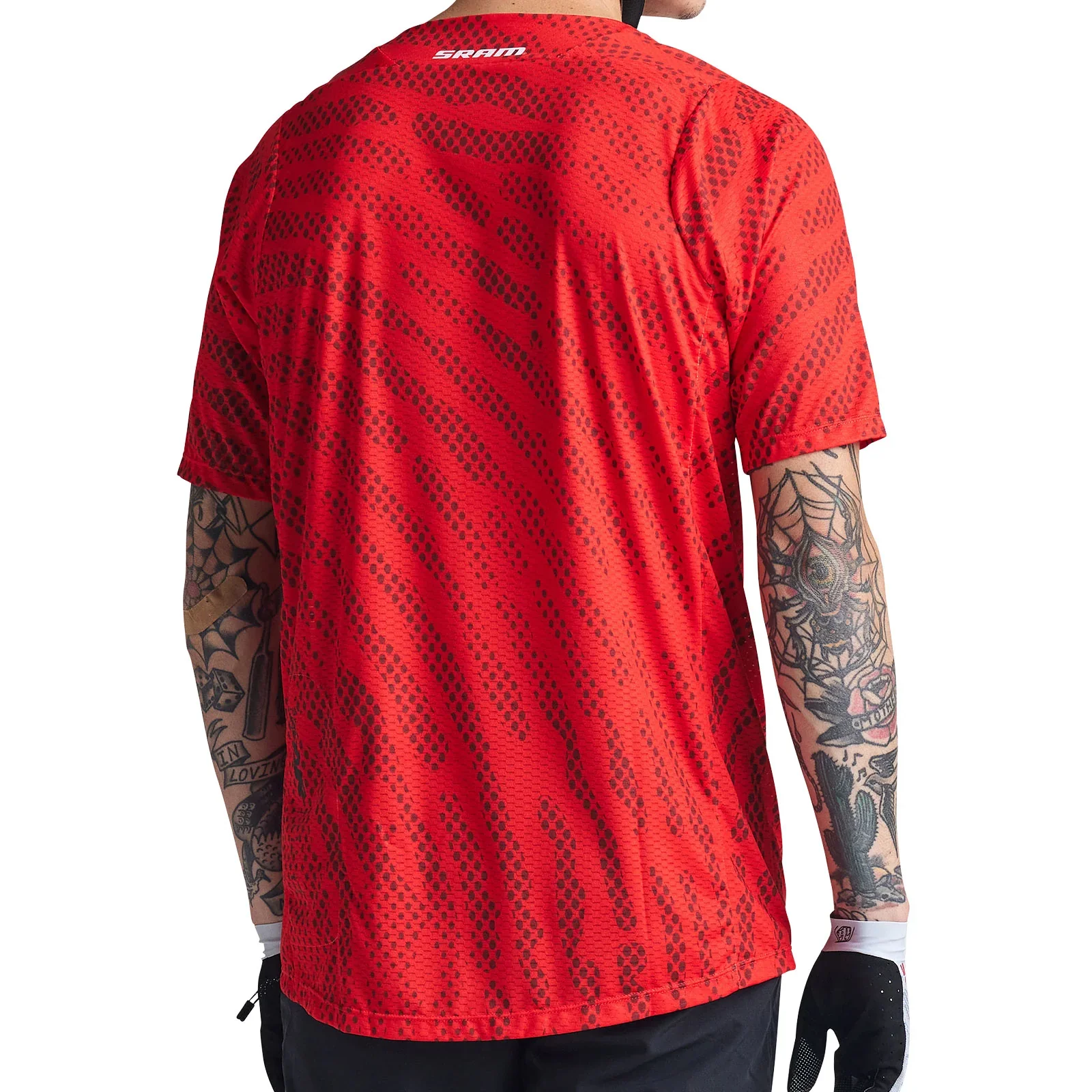 Troy Lee Designs Skyline Air Short Sleeve MTB Jersey - SRAM Roots - Fiery Red - Image 5