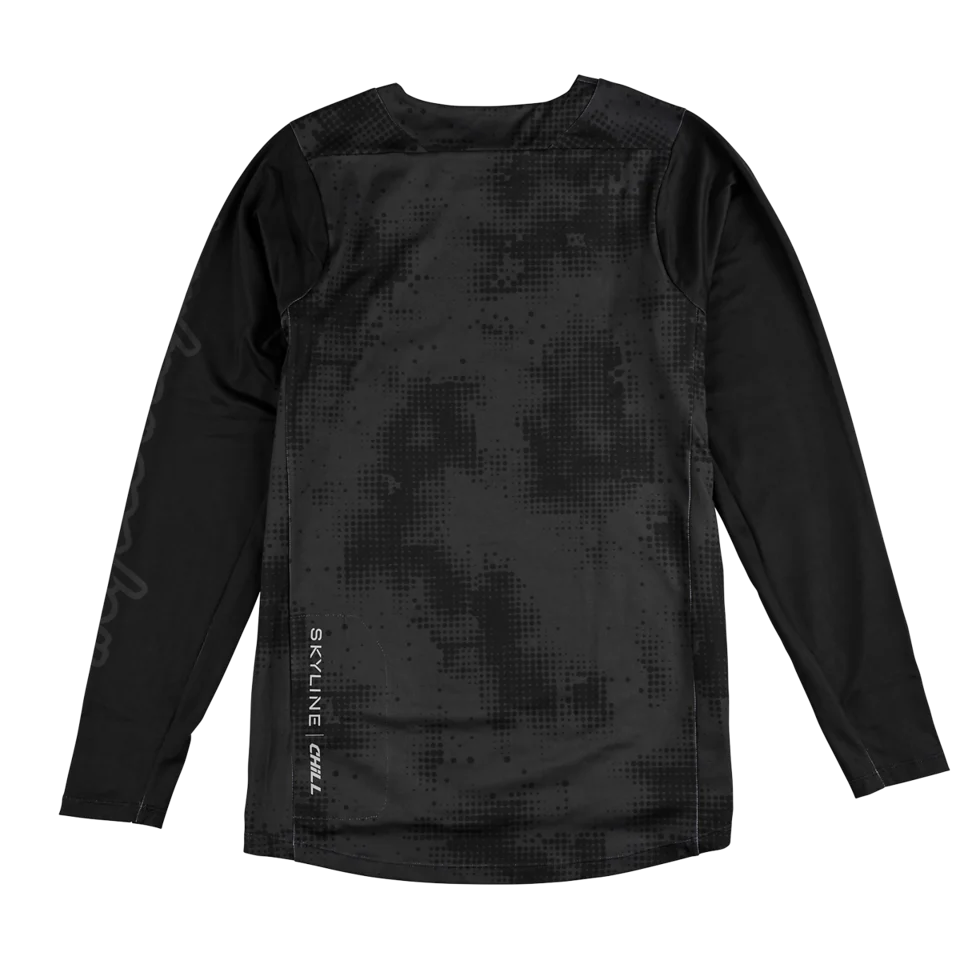Troy Lee Designs Skyline Chill Long Sleeve MTB Jersey - Scattered - Carbon - Image 2