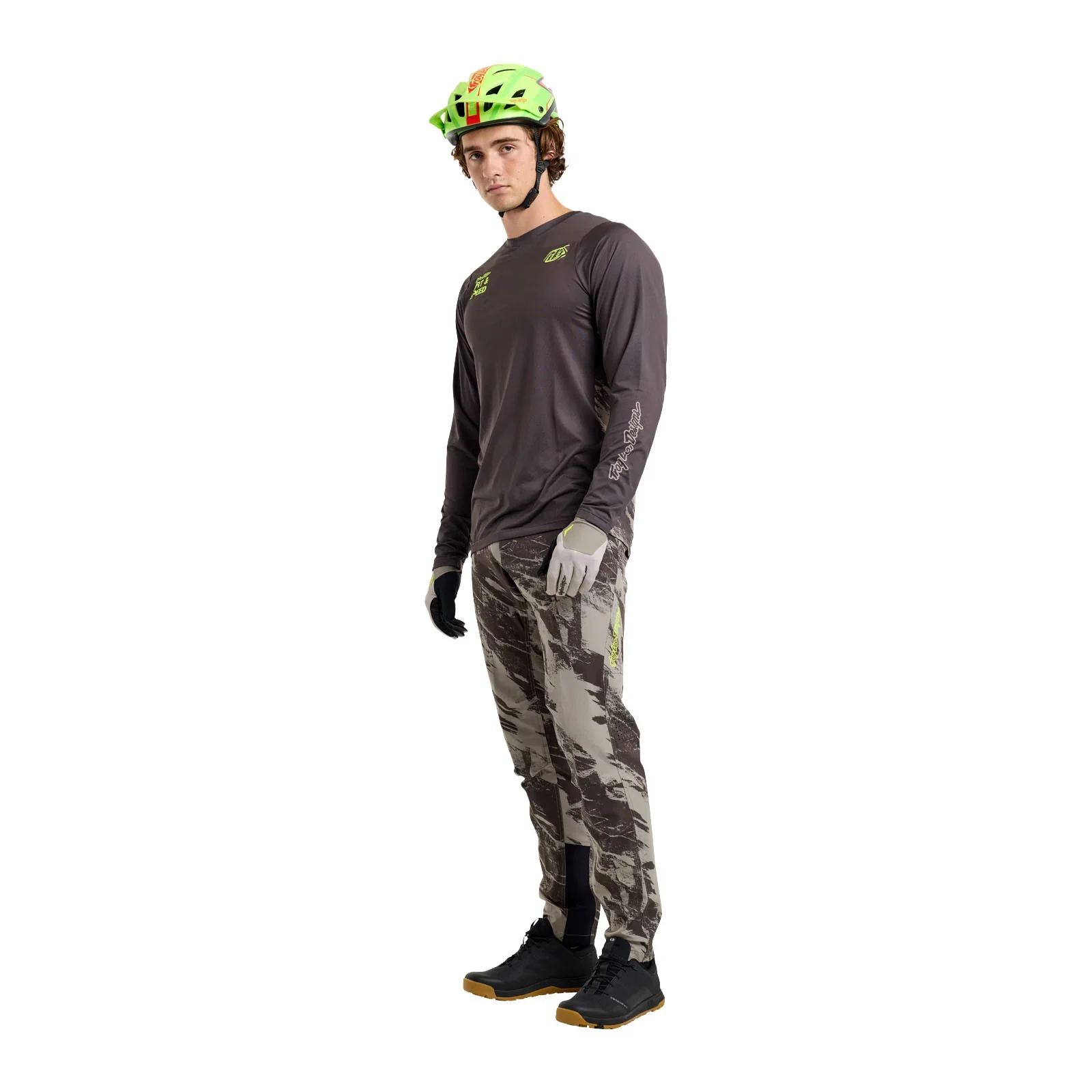 Troy Lee Designs Skyline Long Sleeve MTB Jersey - Elemental - Dark Earth - Image 8