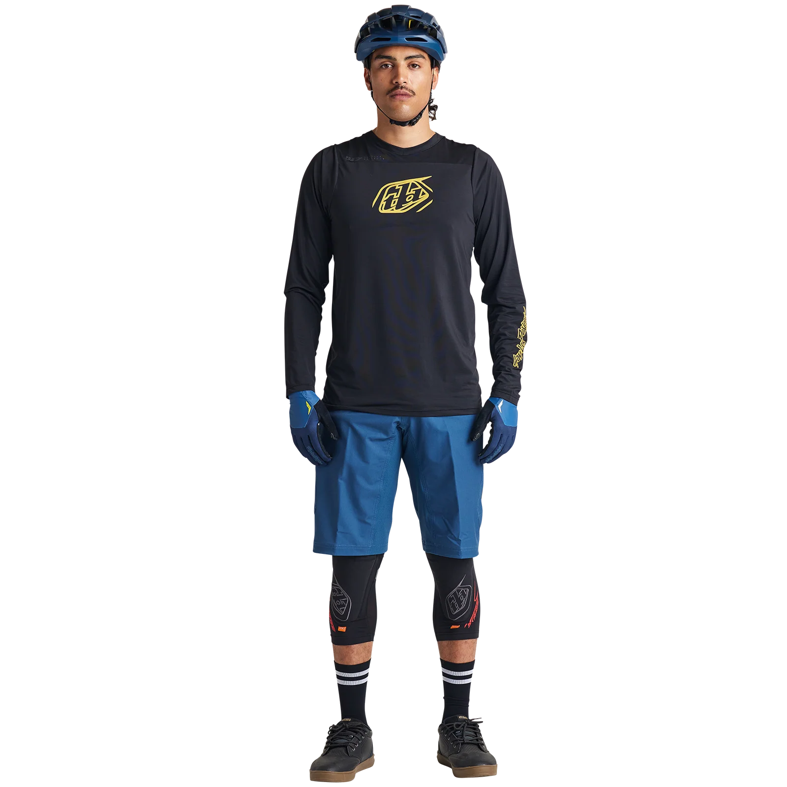 Troy Lee Designs Skyline Long Sleeve MTB Jersey - Iconic - Black - Image 2