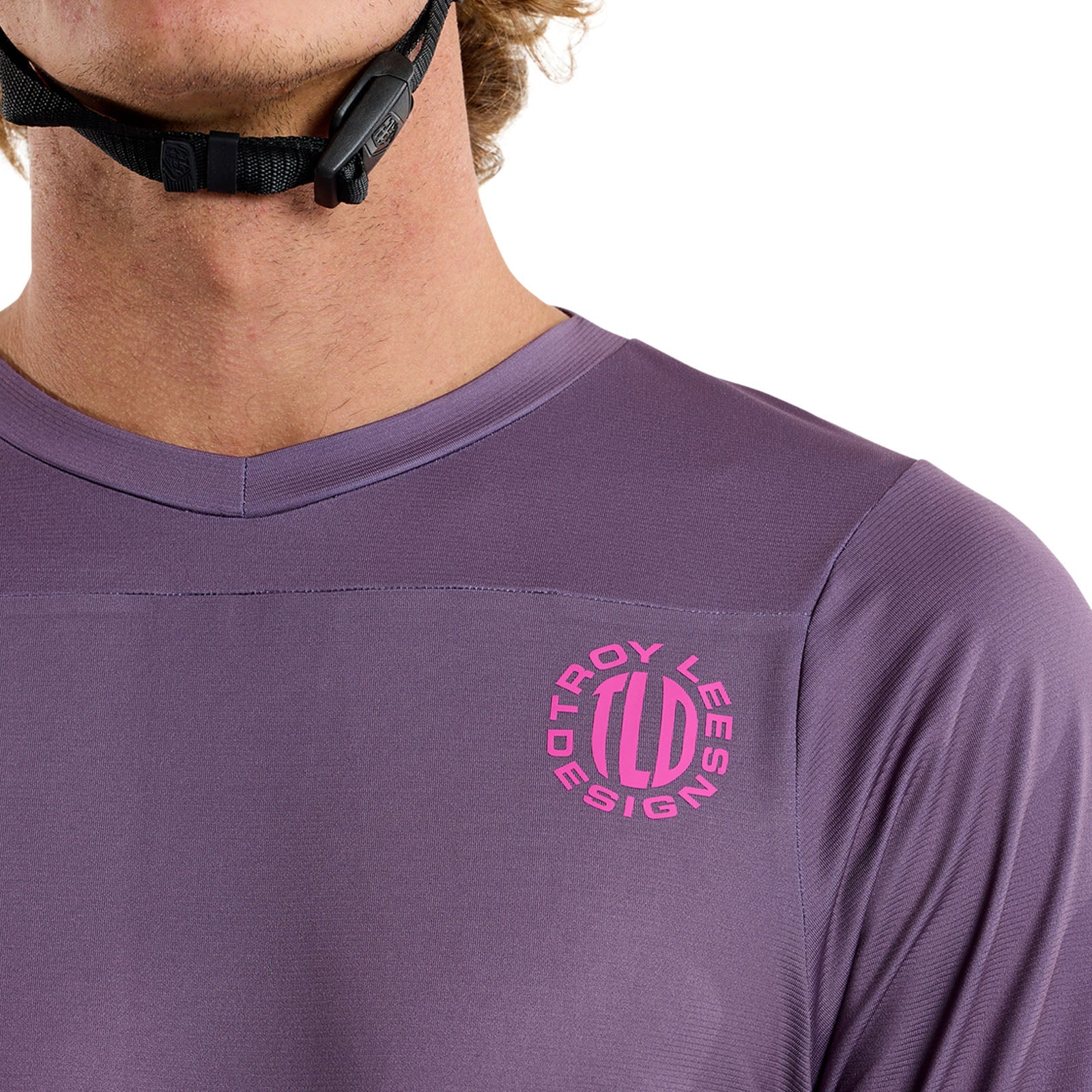 Troy Lee Designs Skyline Long Sleeve MTB Jersey - Radioscape - Deep Purple - Image 7