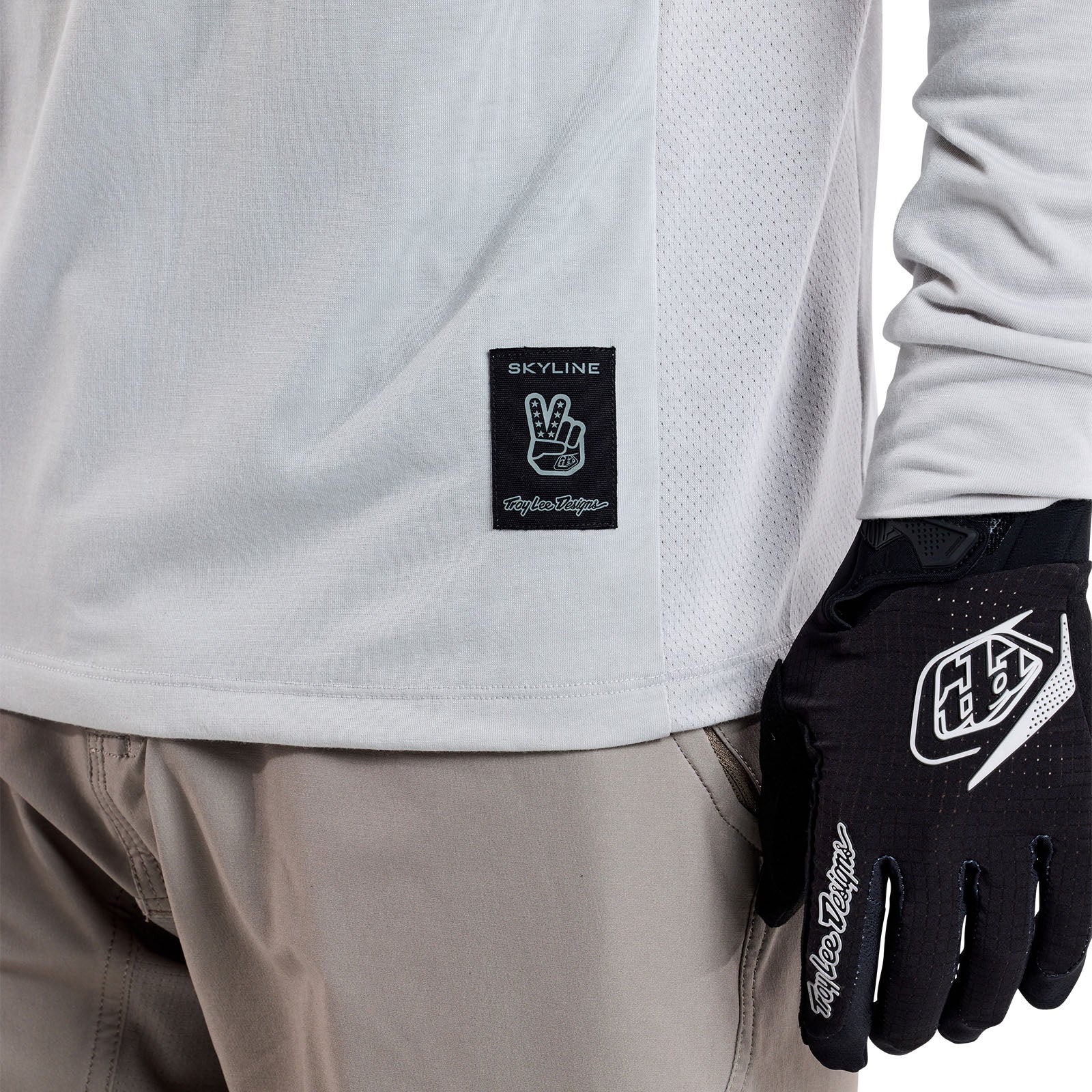 Troy Lee Designs Skyline Long Sleeve MTB Jersey - Radioscape - Mist - Image 6
