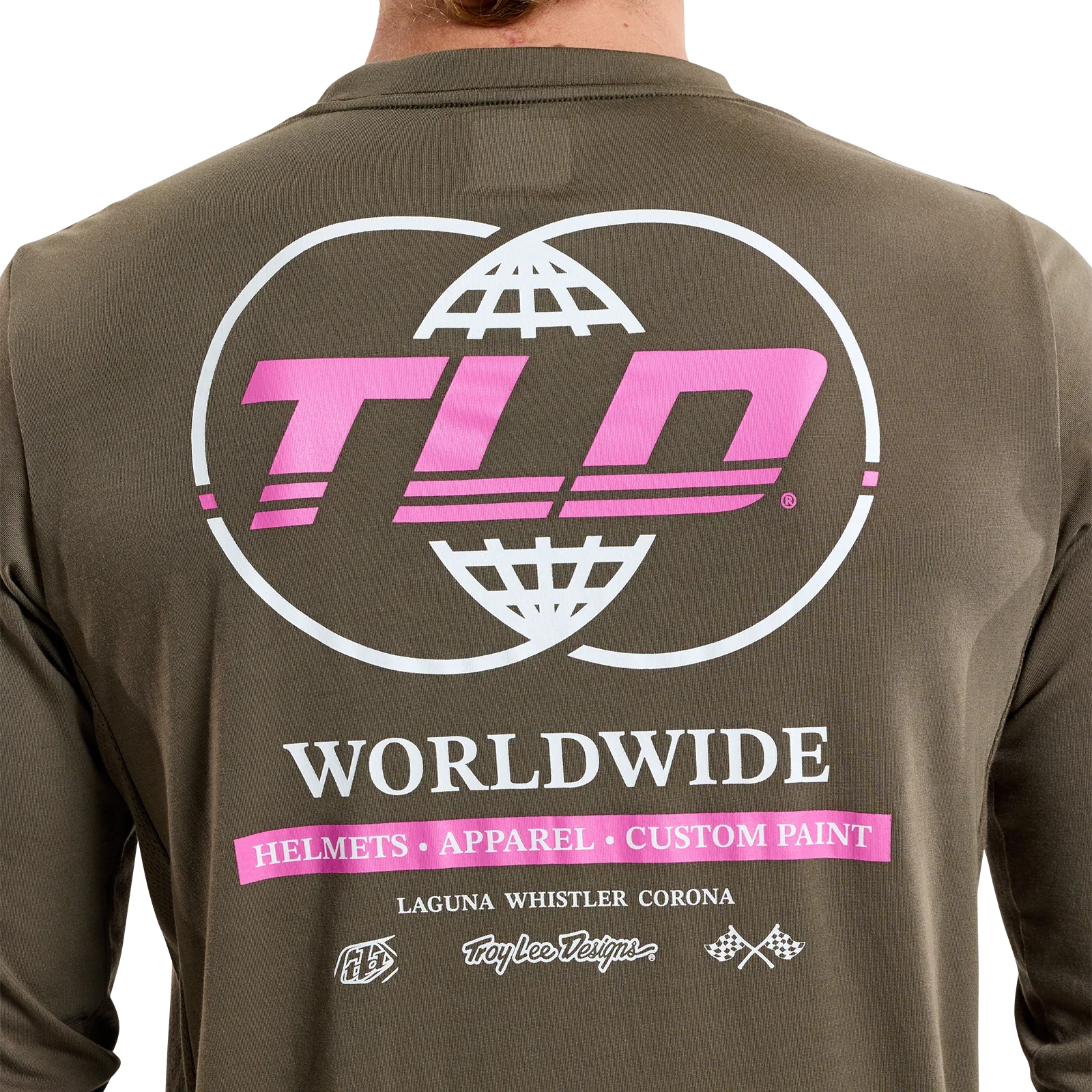 Troy Lee Designs Skyline Long Sleeve Ride Tee - Worldwide - Caper - Image 9