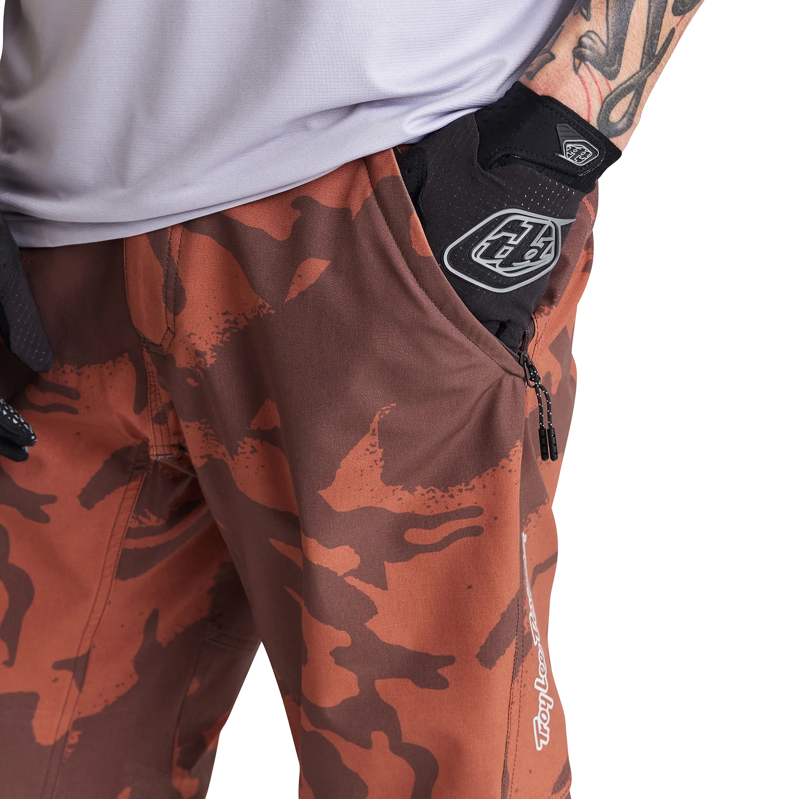 Troy Lee Designs Skyline MTB Short - Shell - Shadow Camo - Brick - Image 4