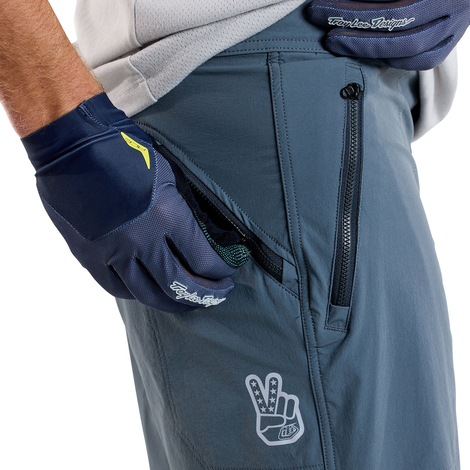 Troy Lee Designs Skyline MTB Short - Shell - Steel Blue - Image 11
