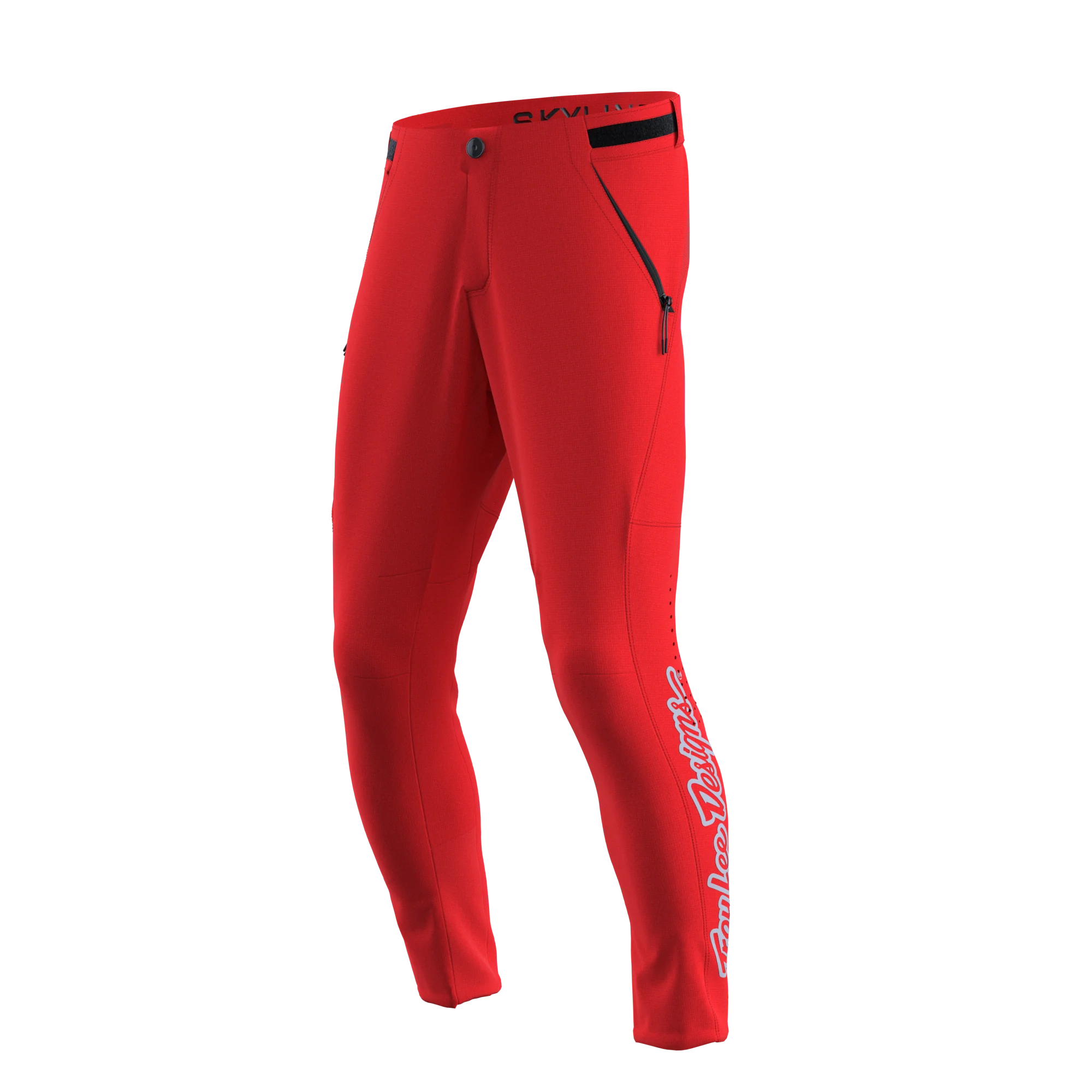 Troy Lee Designs Skyline Pant - Signature - Youth - Fiery Red - 2023