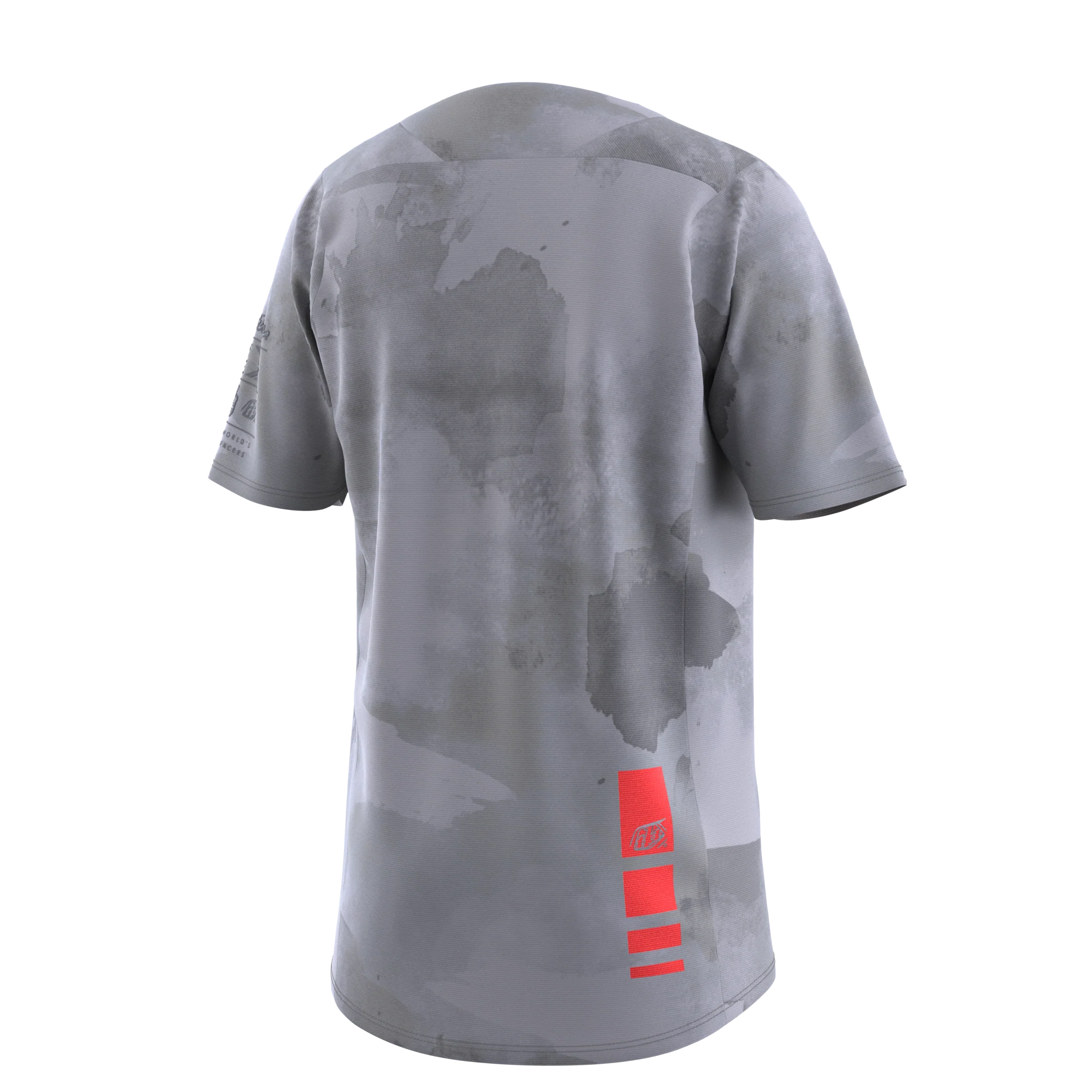 Troy Lee Designs Skyline Short Sleeve MTB Jersey - Blocks - Youth - Cement - 2023 - Image 2