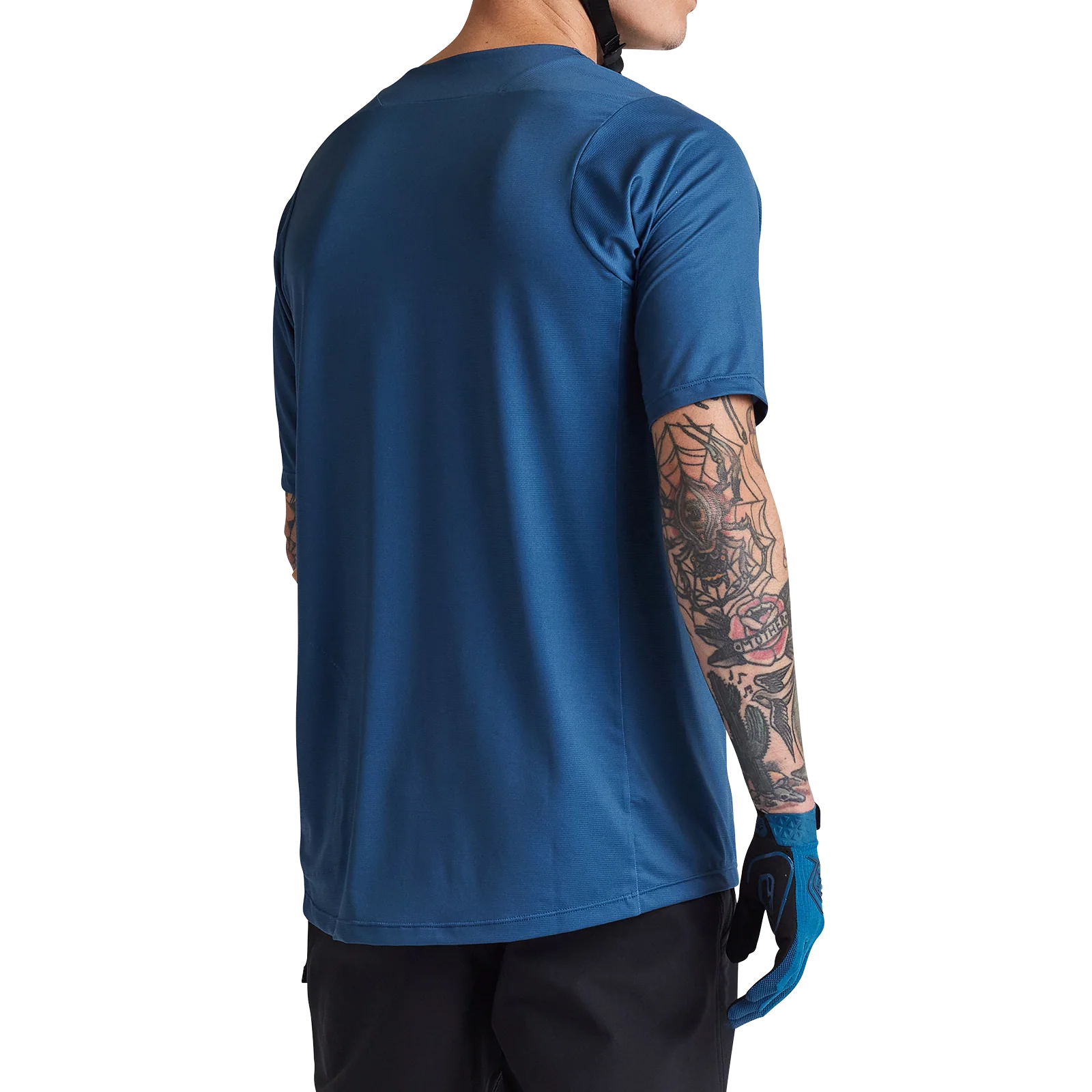 Troy Lee Designs Skyline Short Sleeve MTB Jersey - Iconic - Indigo - Image 9