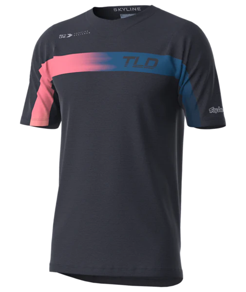 Troy Lee Designs Skyline Short Sleeve MTB Jersey - Jet Fuel - Carbon - 2022