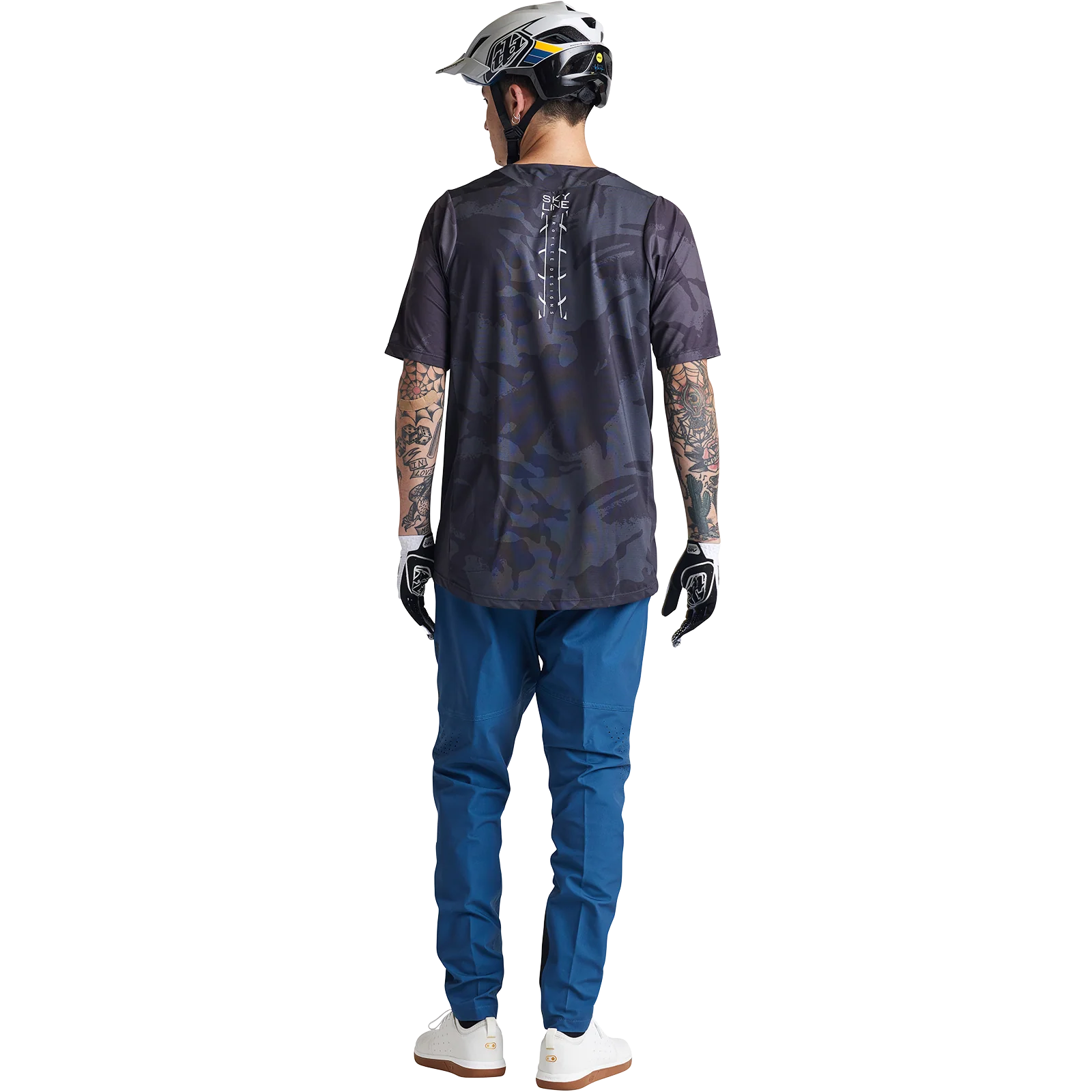 Troy Lee Designs Skyline Short Sleeve MTB Jersey - Shadow Camo - Carbon - Image 10
