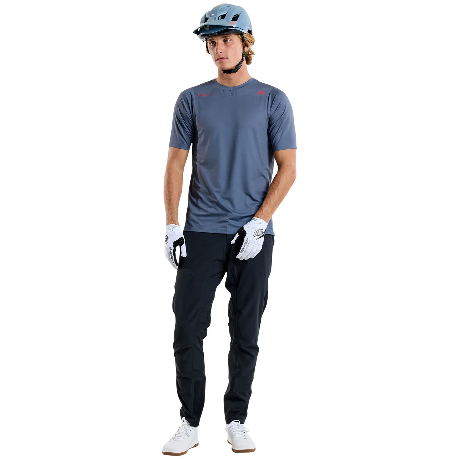 Troy Lee Designs Skyline Short Sleeve MTB Jersey - Steel Blue - Image 8