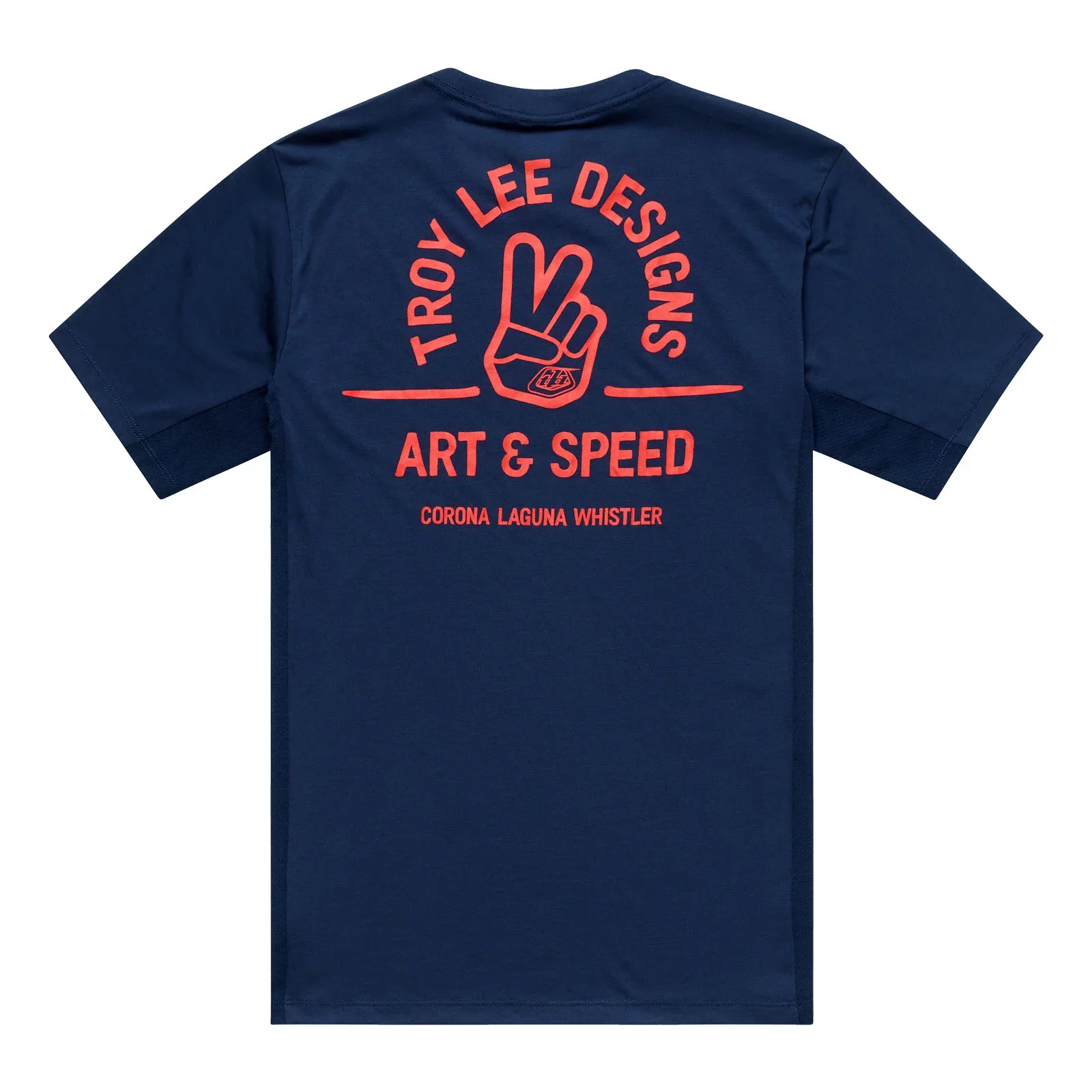 Troy Lee Designs Skyline Short Sleeve Ride Tee - Locals - Midnight - Image 2