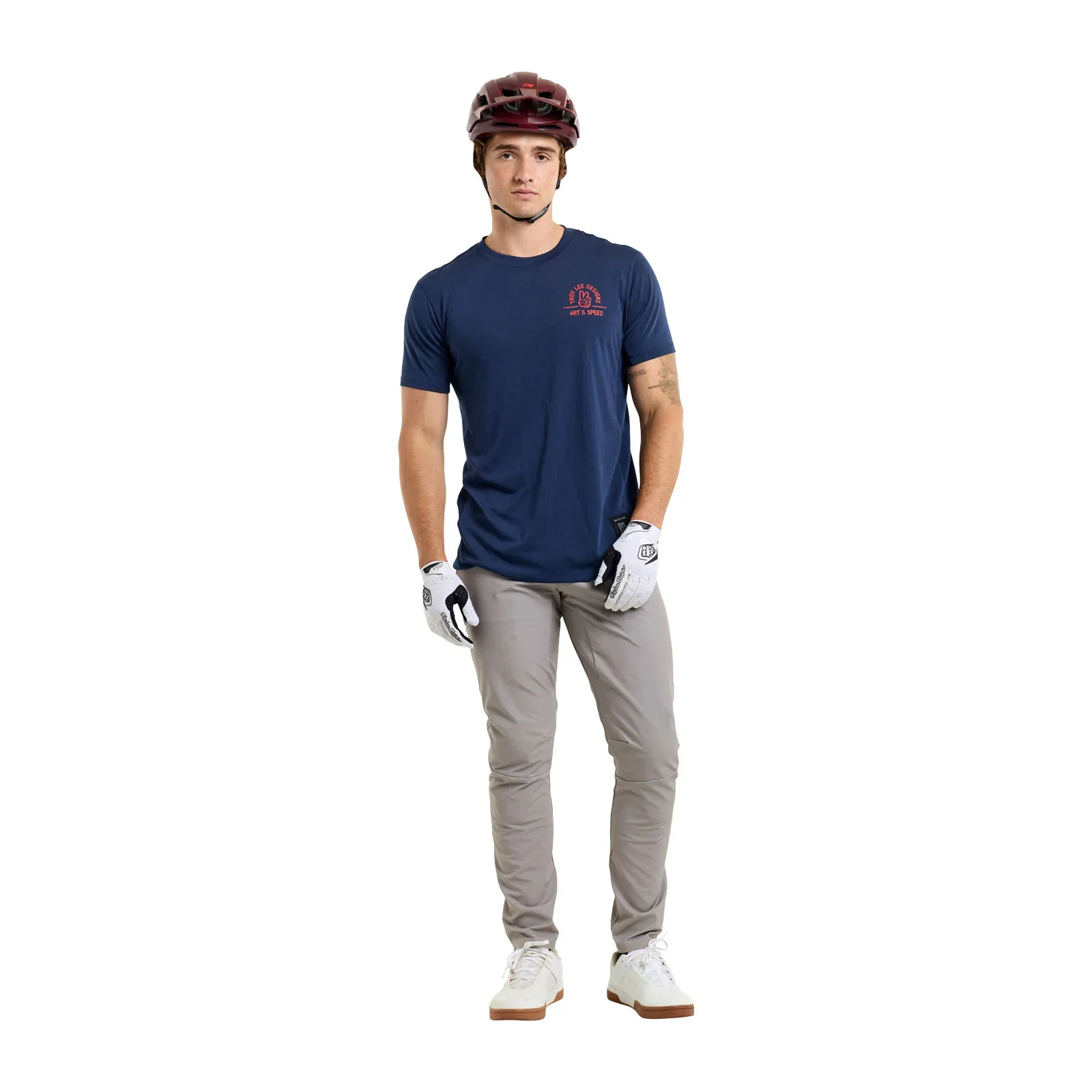 Troy Lee Designs Skyline Short Sleeve Ride Tee - Locals - Midnight - Image 6