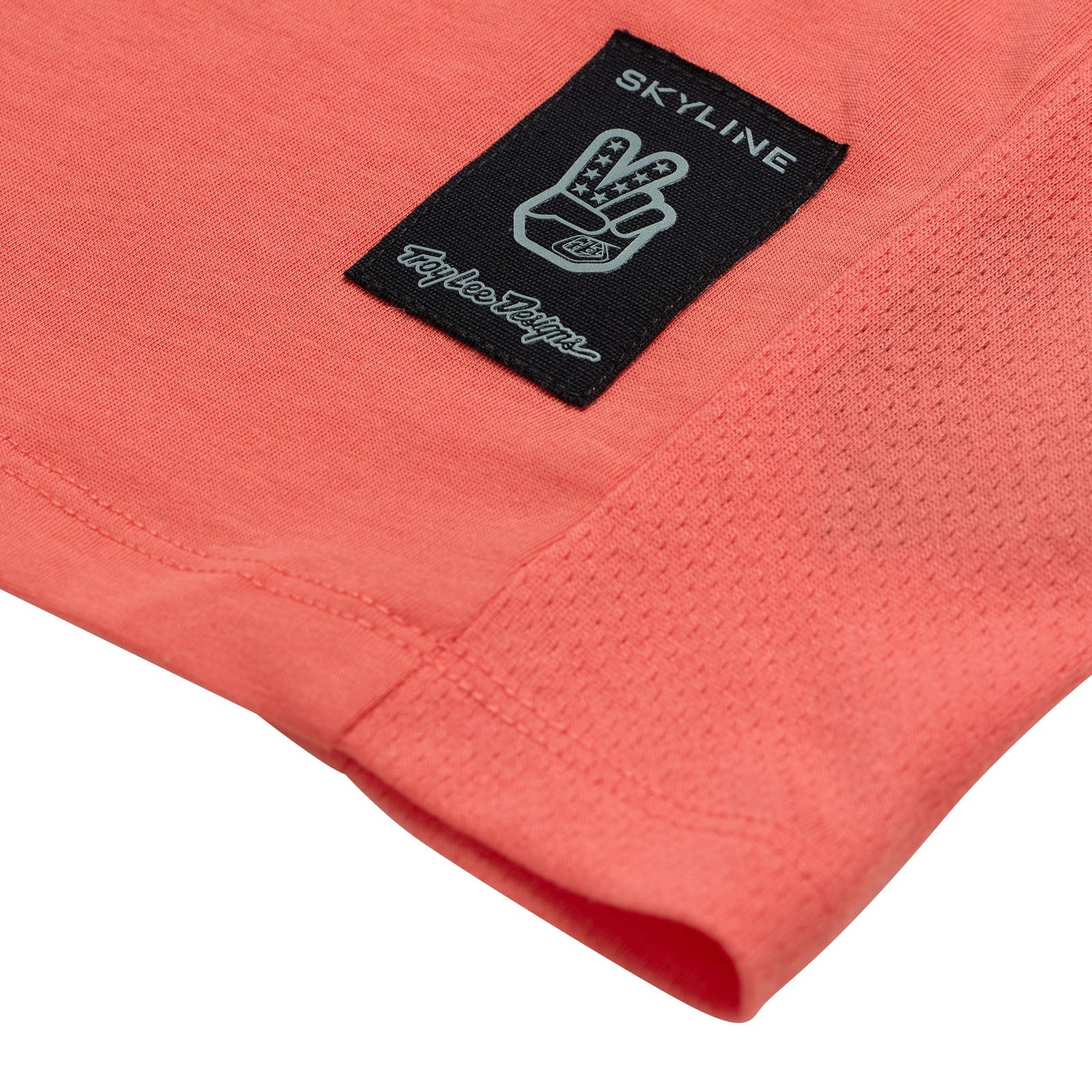 Troy Lee Designs Skyline Short Sleeve Ride Tee - P&W - Melon - Image 3