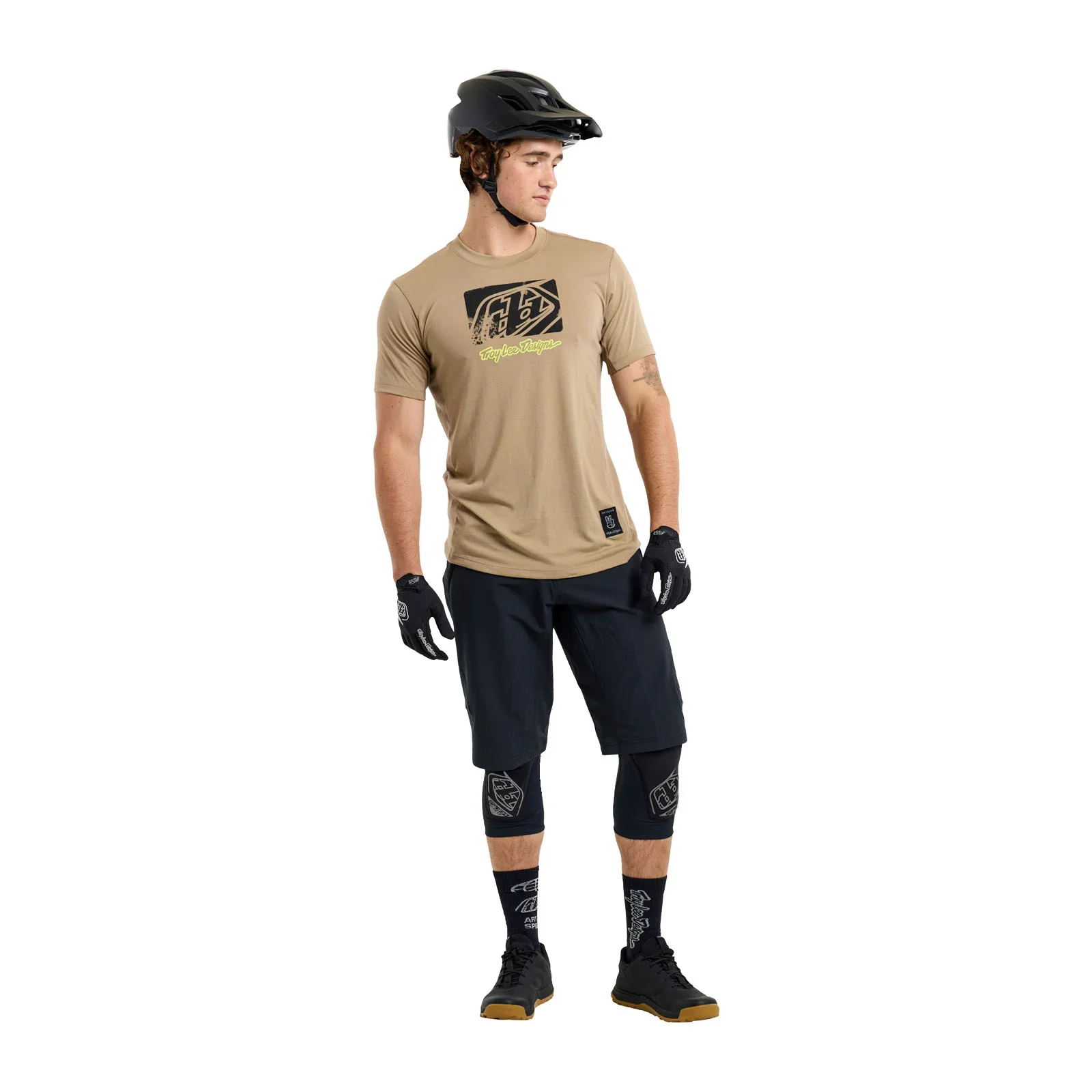Troy Lee Designs Skyline Short Sleeve Ride Tee - Scrubbed - Timber - Image 5