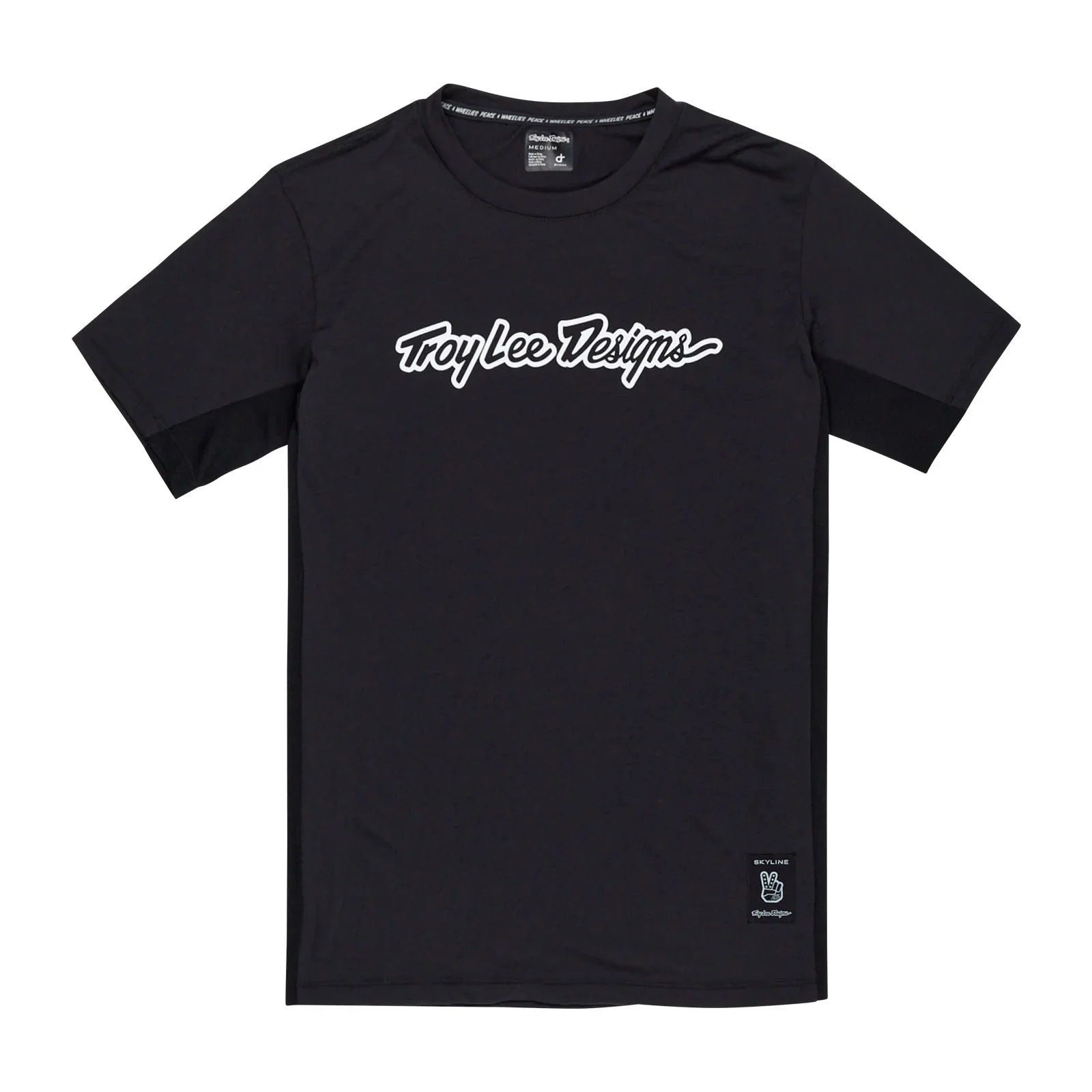Troy Lee Designs Skyline Short Sleeve Ride Tee - Signature - Black