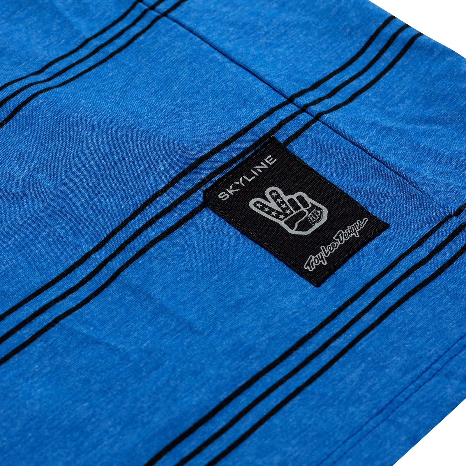 Troy Lee Designs Skyline Short Sleeve Ride Tee - Washed Out - Cobalt - Image 3