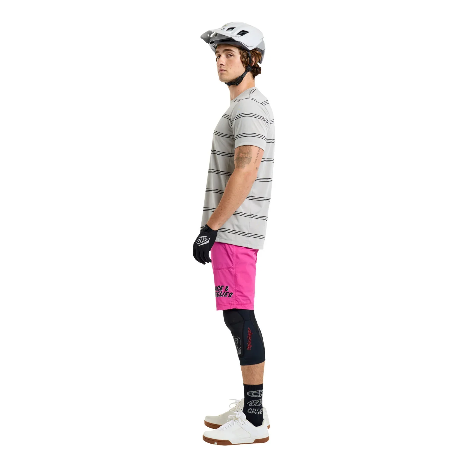 Troy Lee Designs Skyline Short Sleeve Ride Tee - Washed Out - Limestone - Image 6
