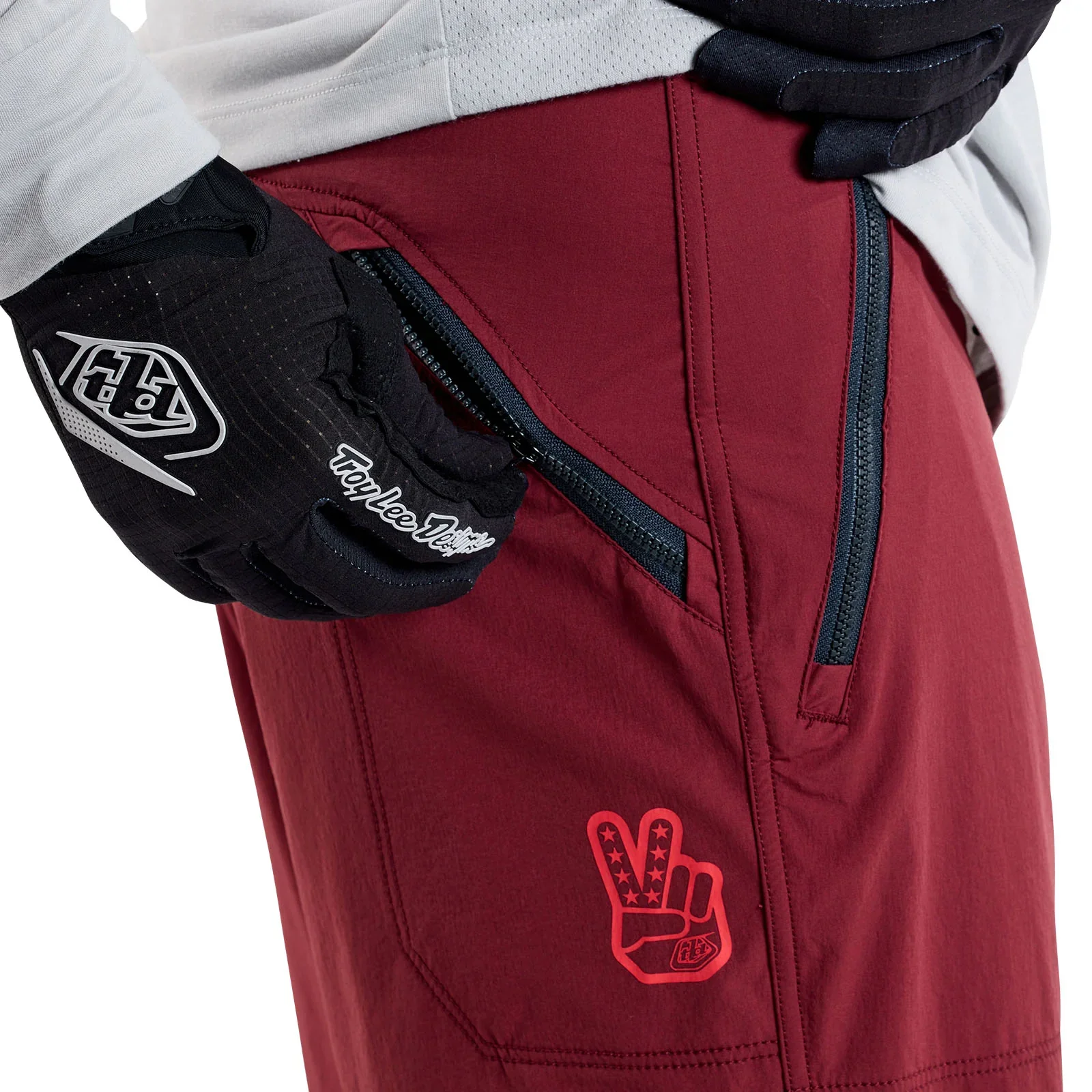 Troy Lee Designs Skyline Trail Short - Shell - Oxblood - Image 7