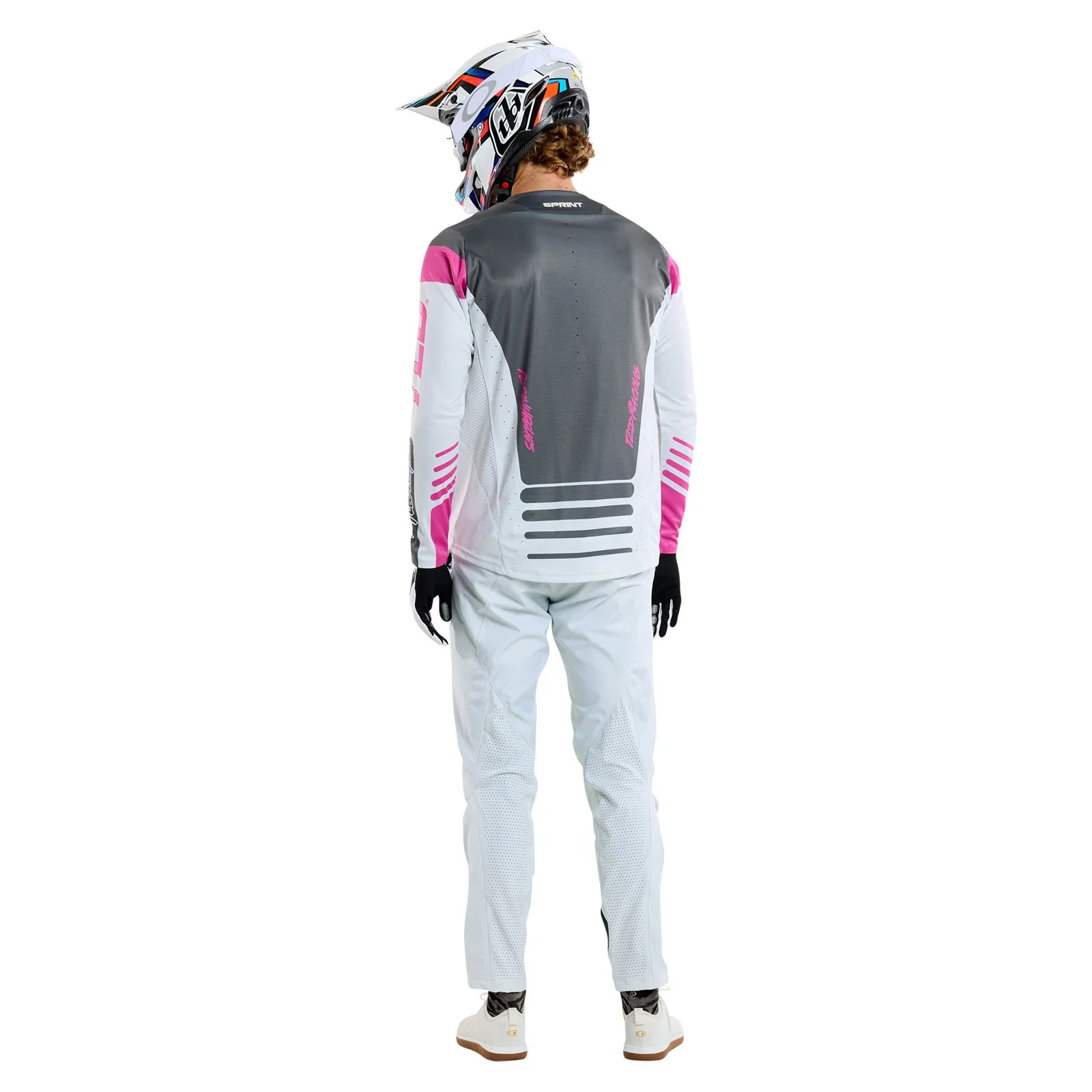 Troy Lee Designs Sprint Long Sleeve MTB Jersey - Fifty-50 - Chalk - Image 11