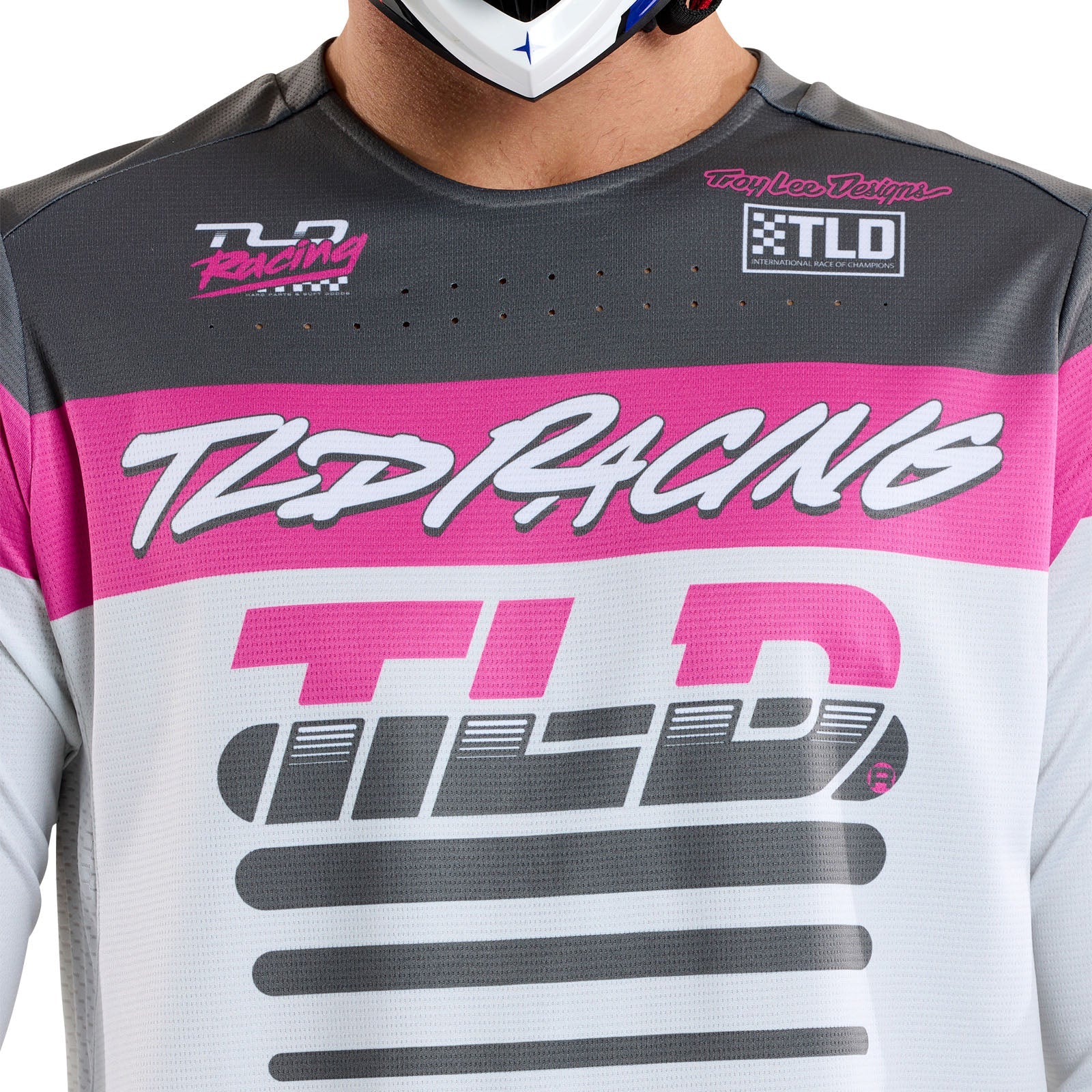 Troy Lee Designs Sprint Long Sleeve MTB Jersey - Fifty-50 - Chalk - Image 3