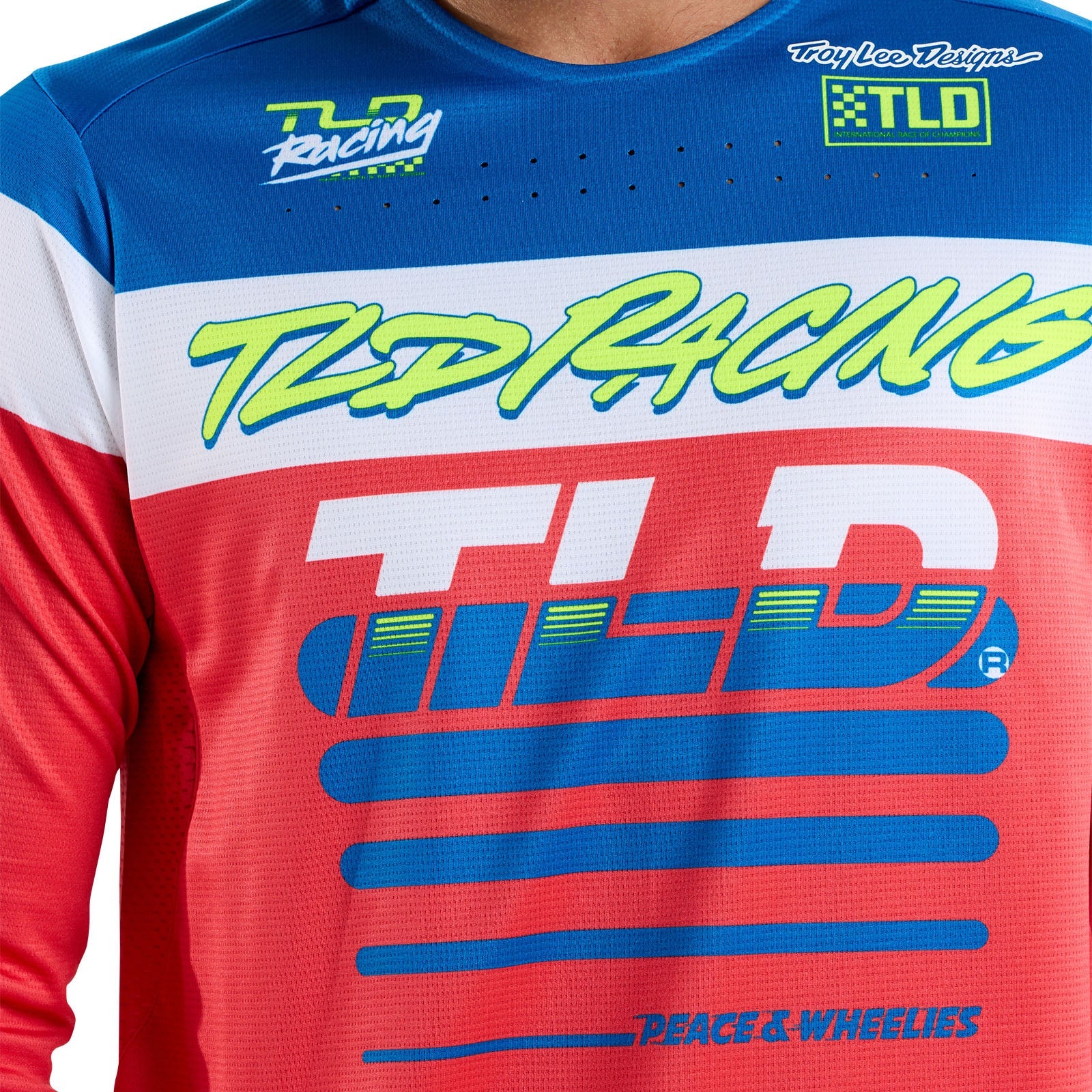 Troy Lee Designs Sprint Long Sleeve MTB Jersey - Fifty-50 - Fiery Red - Image 7